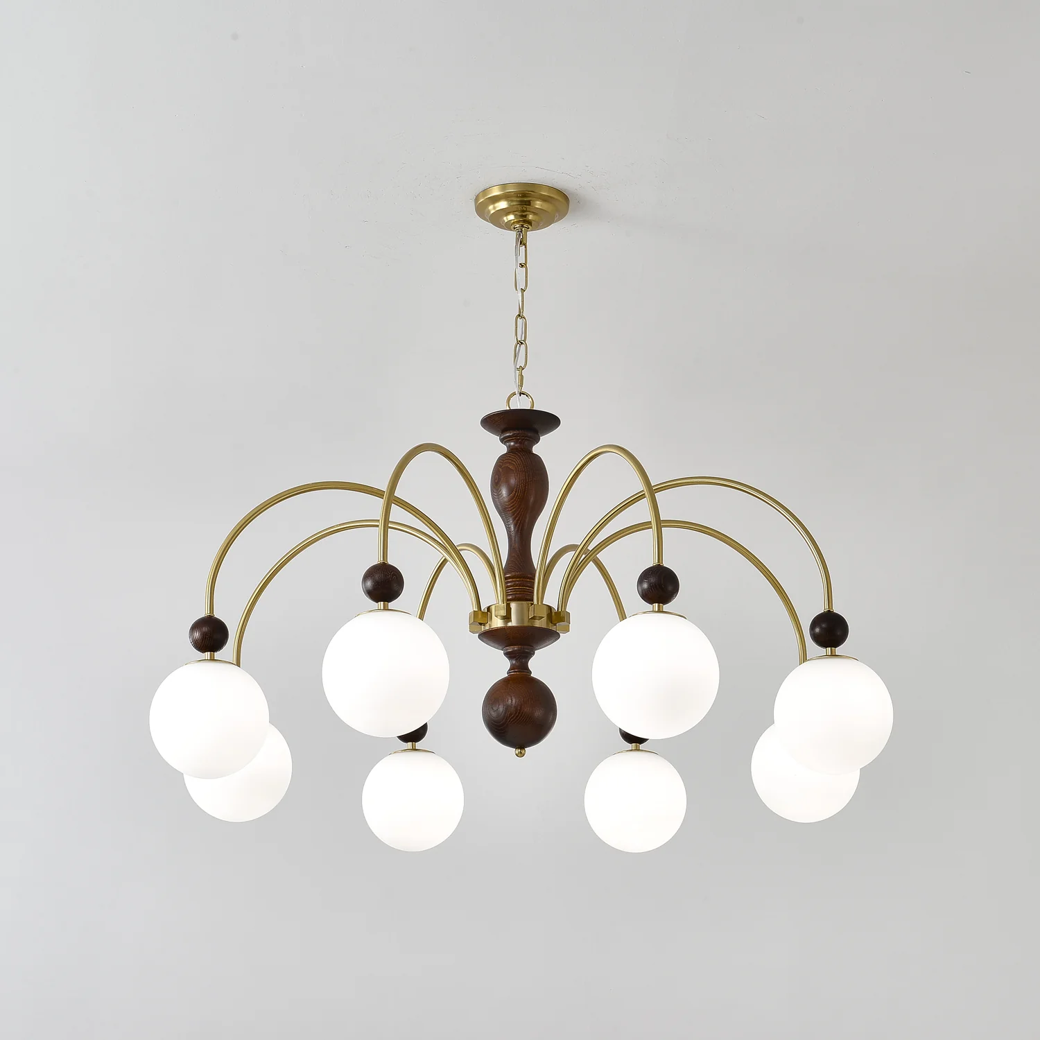 Archway Walnut Color Chandelier - Image 5