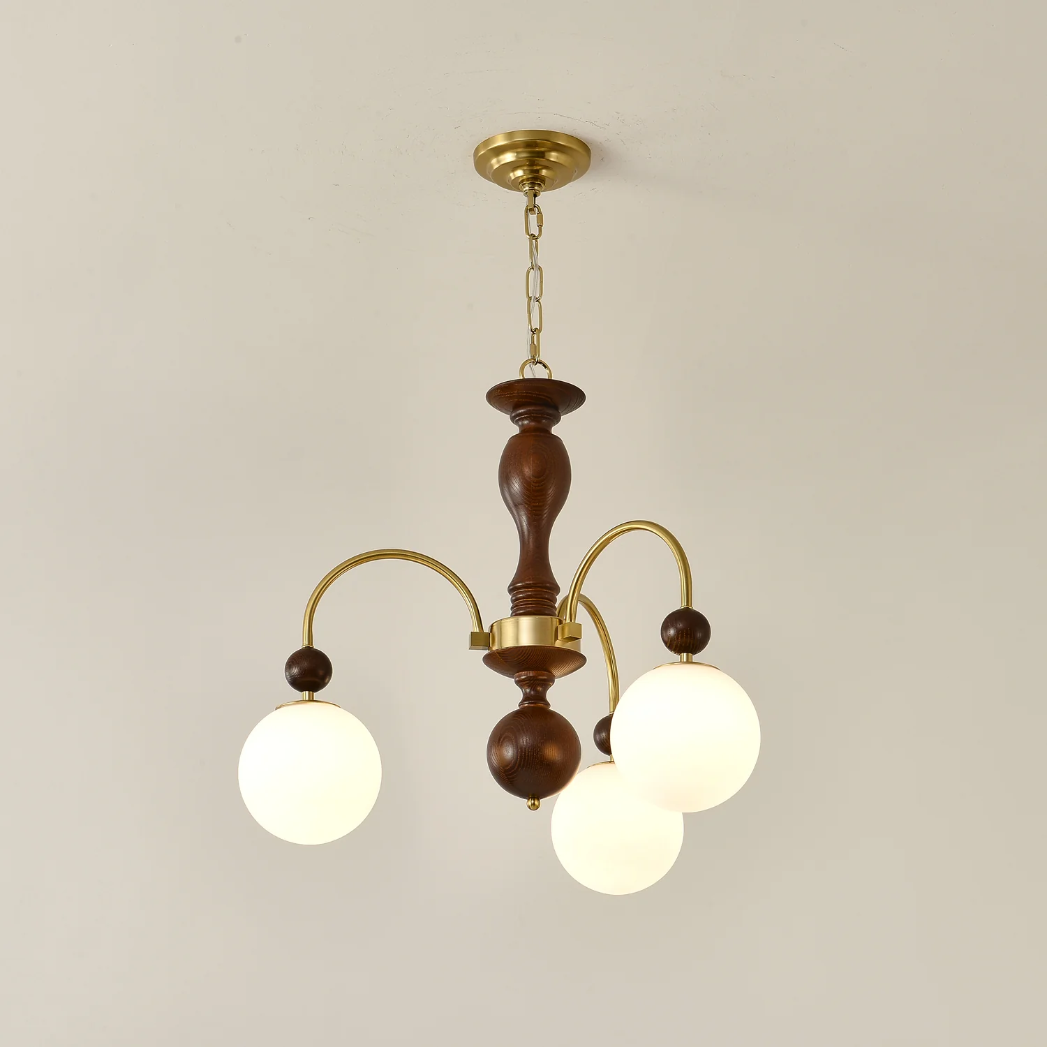 Archway Walnut Color Chandelier - Image 9