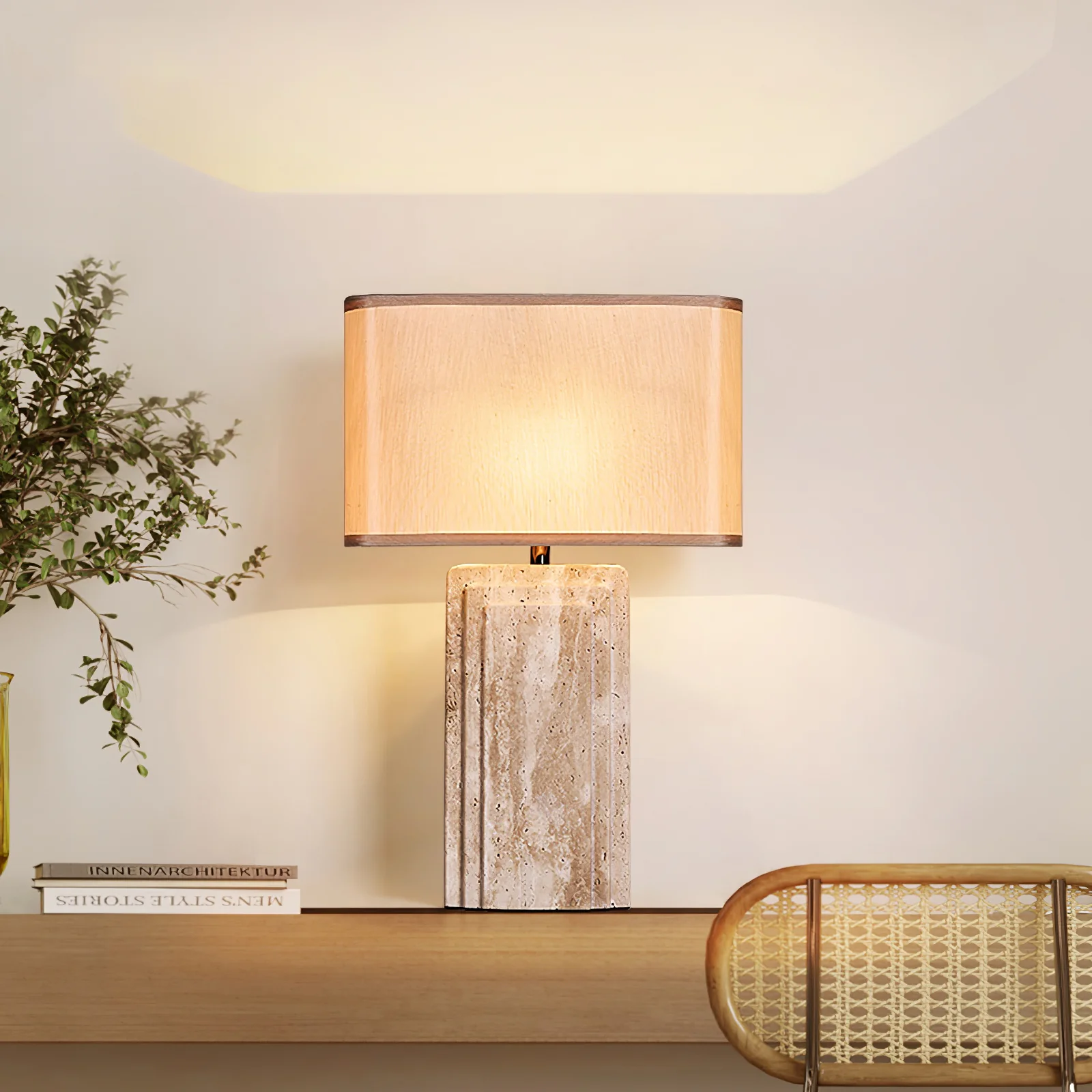 Arco Travertine Table Lamp - Image 2