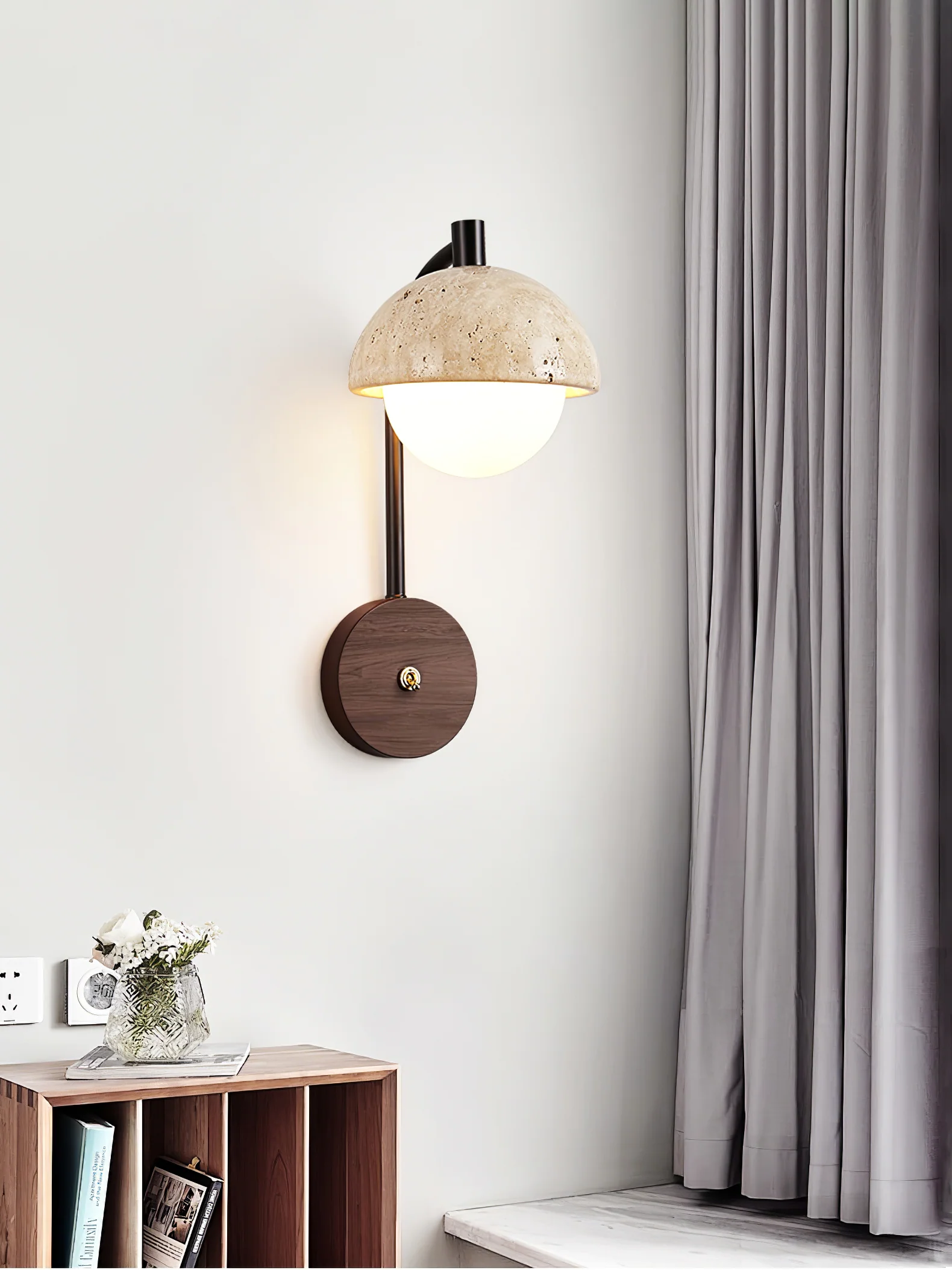 Arco Travertine Wall Lamp - Image 10