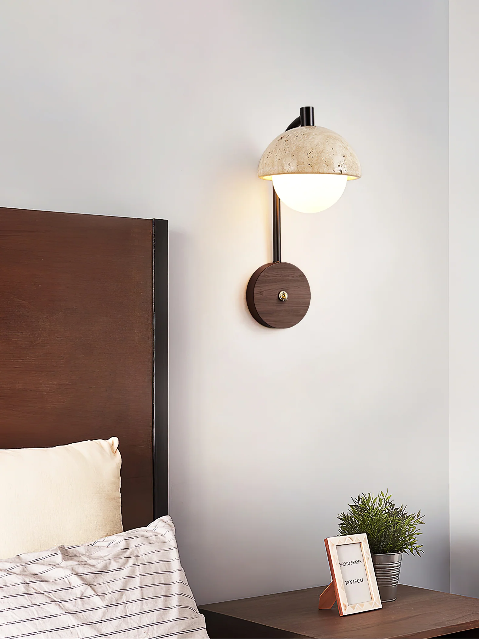 Arco Travertine Wall Lamp - Image 9