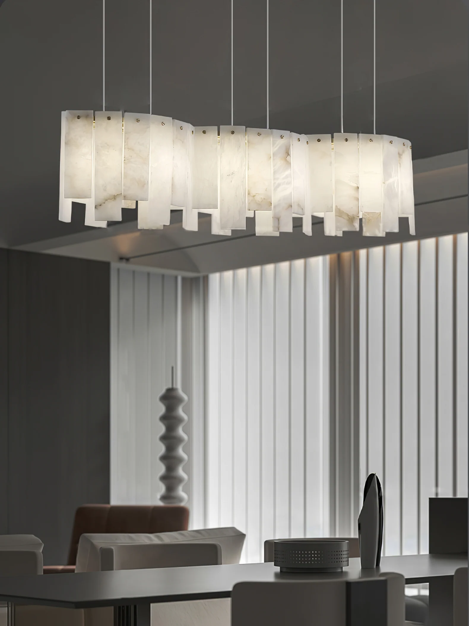 Arctora Alabaster Pendant Lamp - Image 10