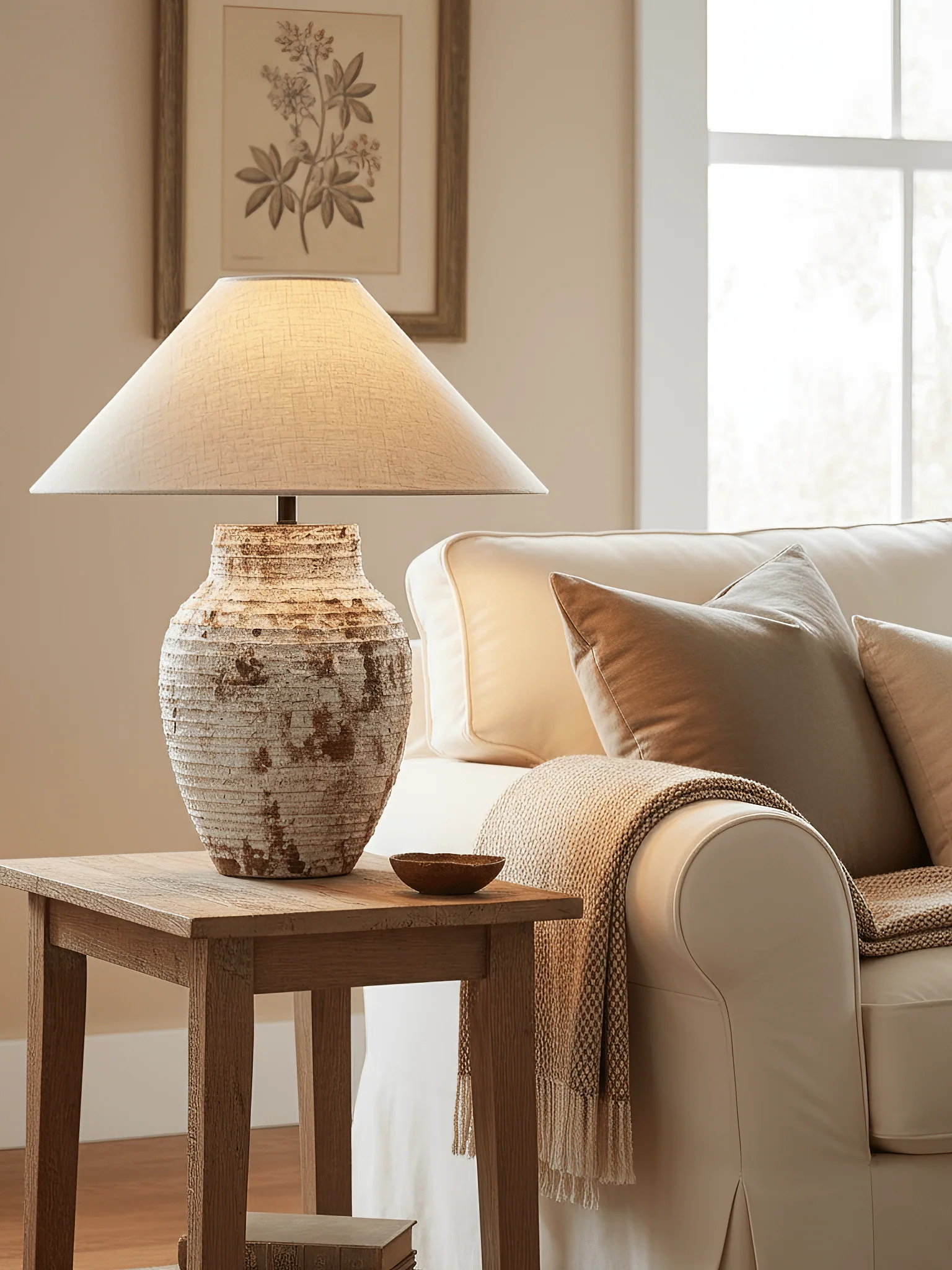 Arden Textured Clay Table Lamp - Image 3