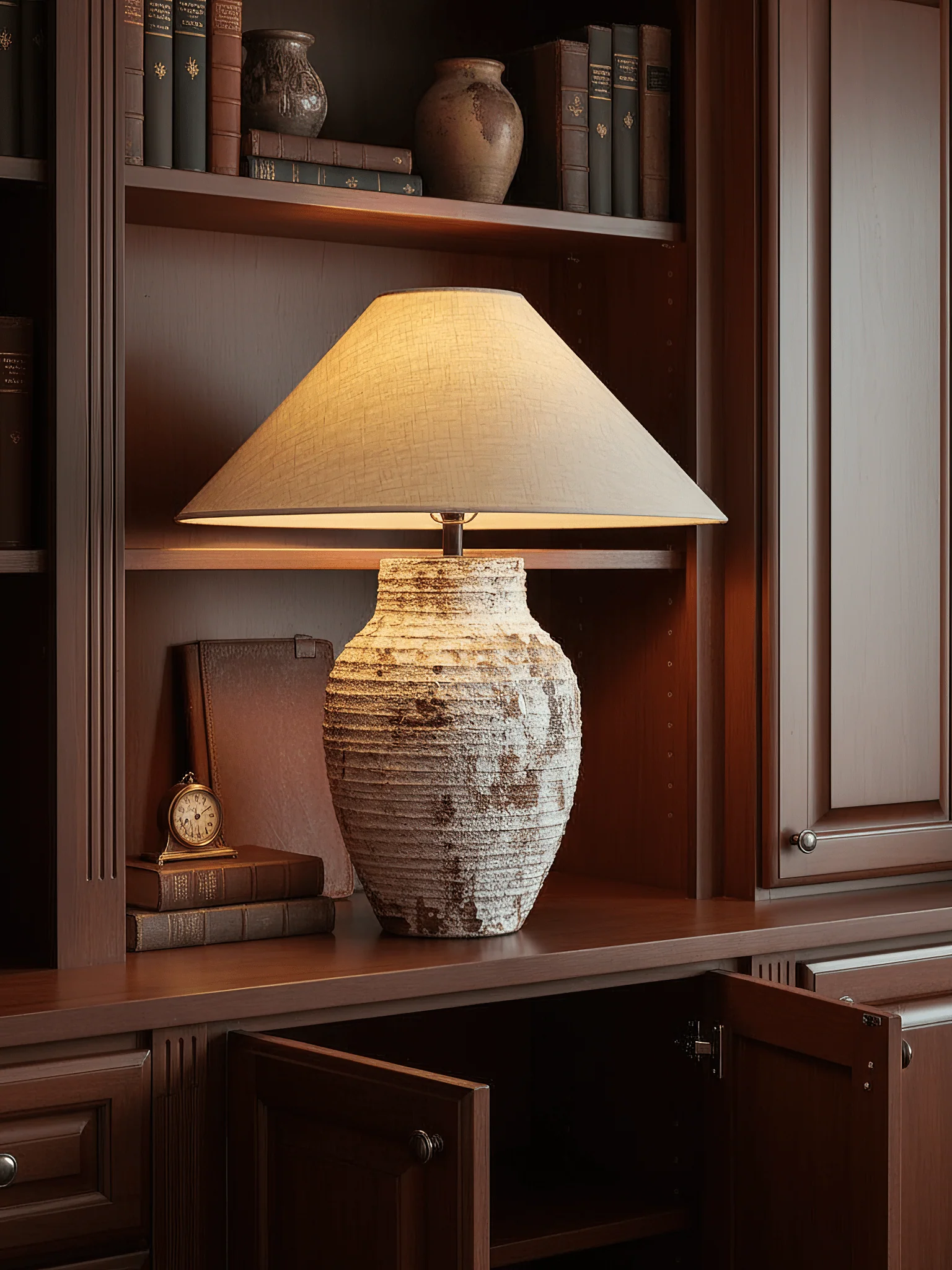 Arden Textured Clay Table Lamp - Image 6