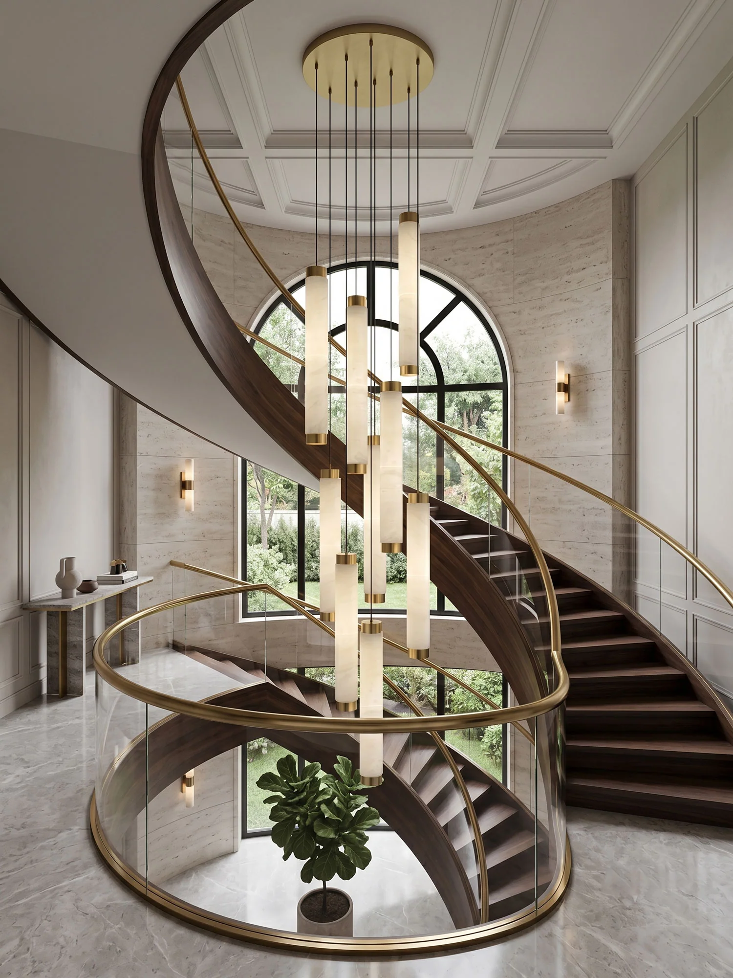 Aria Alabaster Pendant Lamp - Image 7