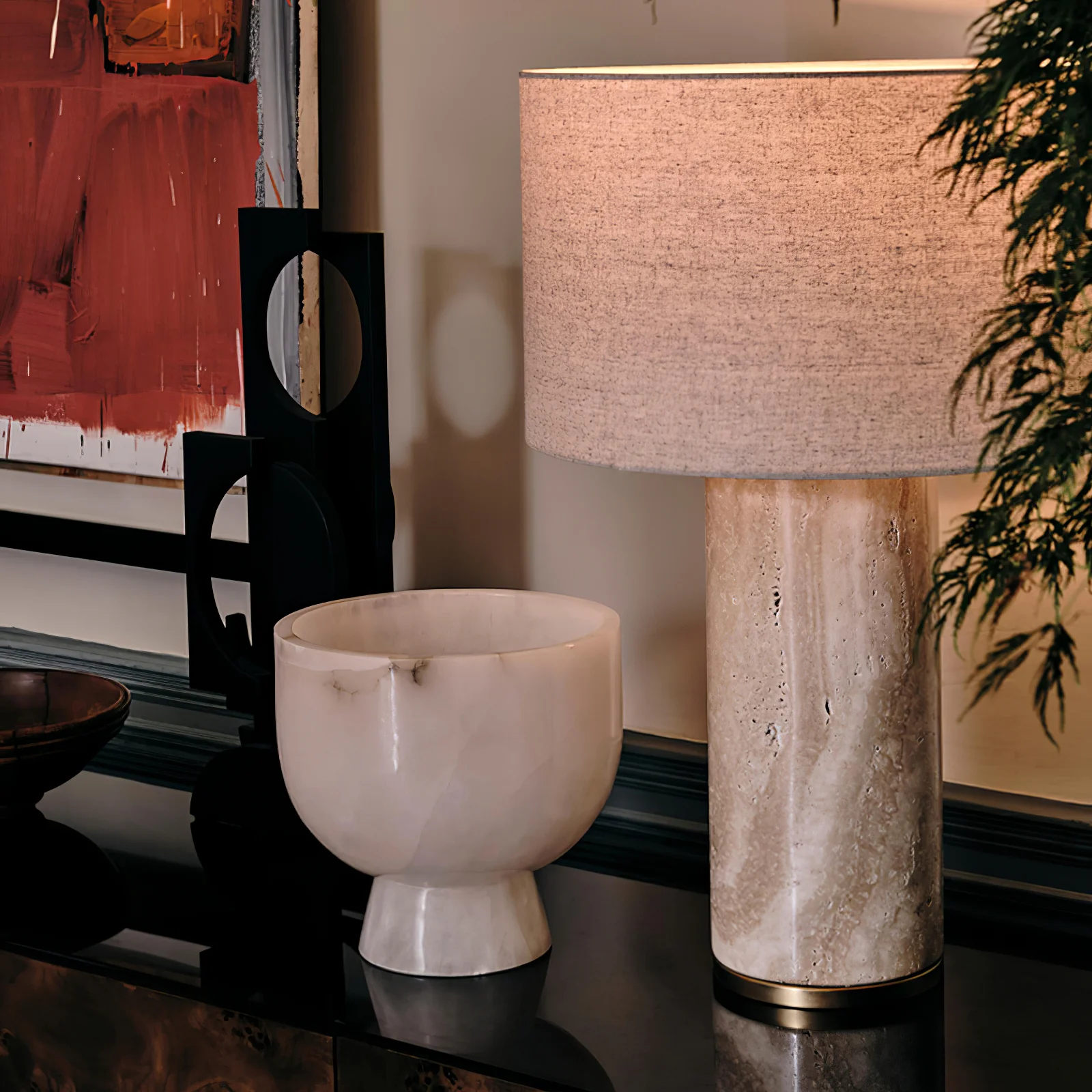 Aria Stone Table Lamp - Image 7