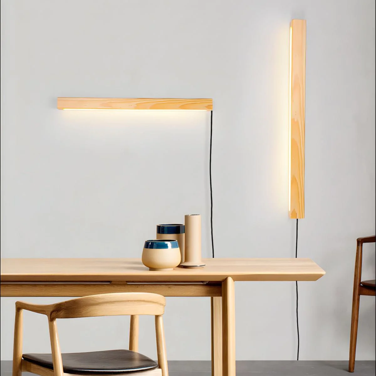 Arlo Linear Wood Plug-in Wall Light - Image 12