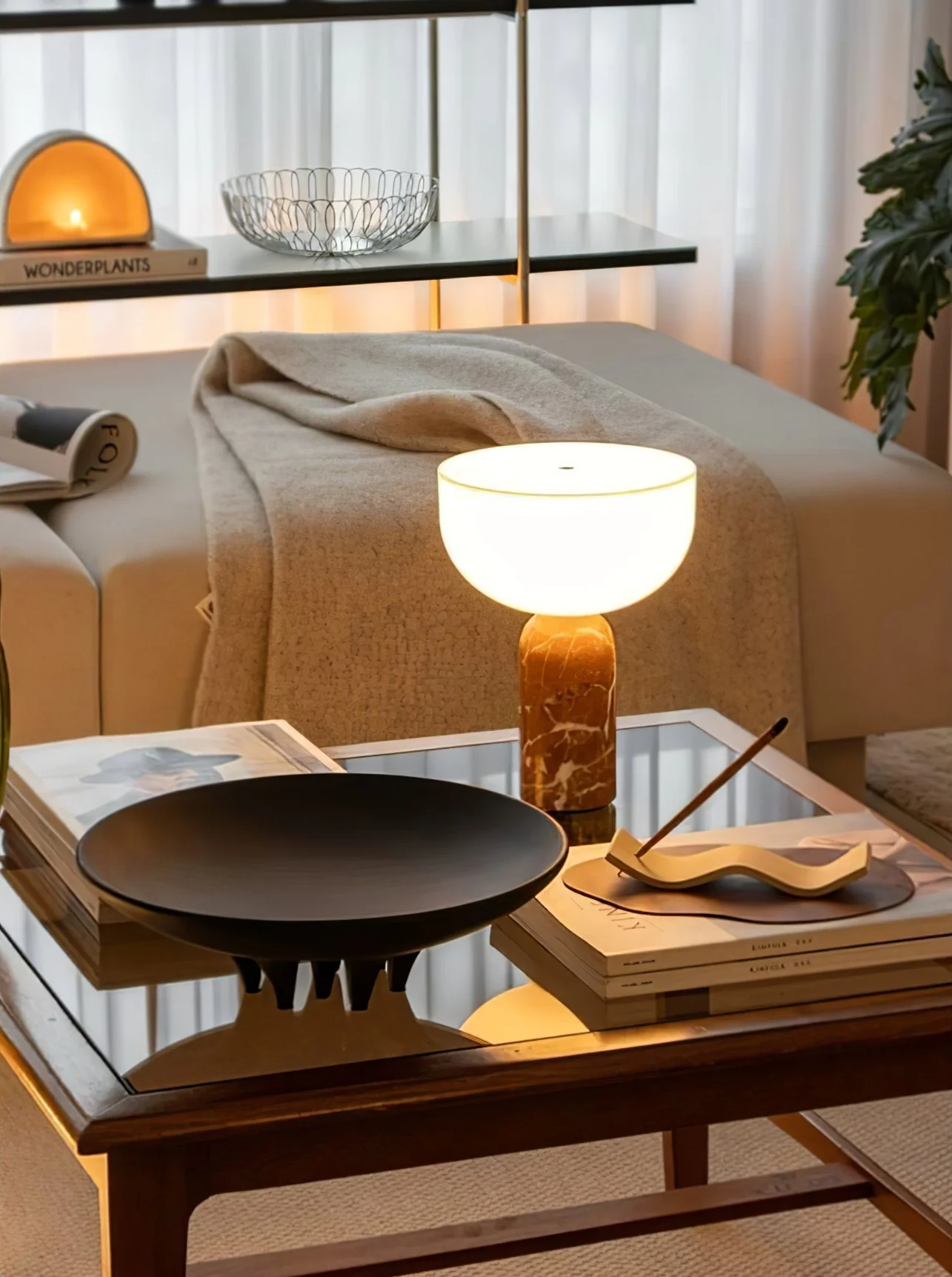 Arno Sphere Marble Table Lamp - Image 26