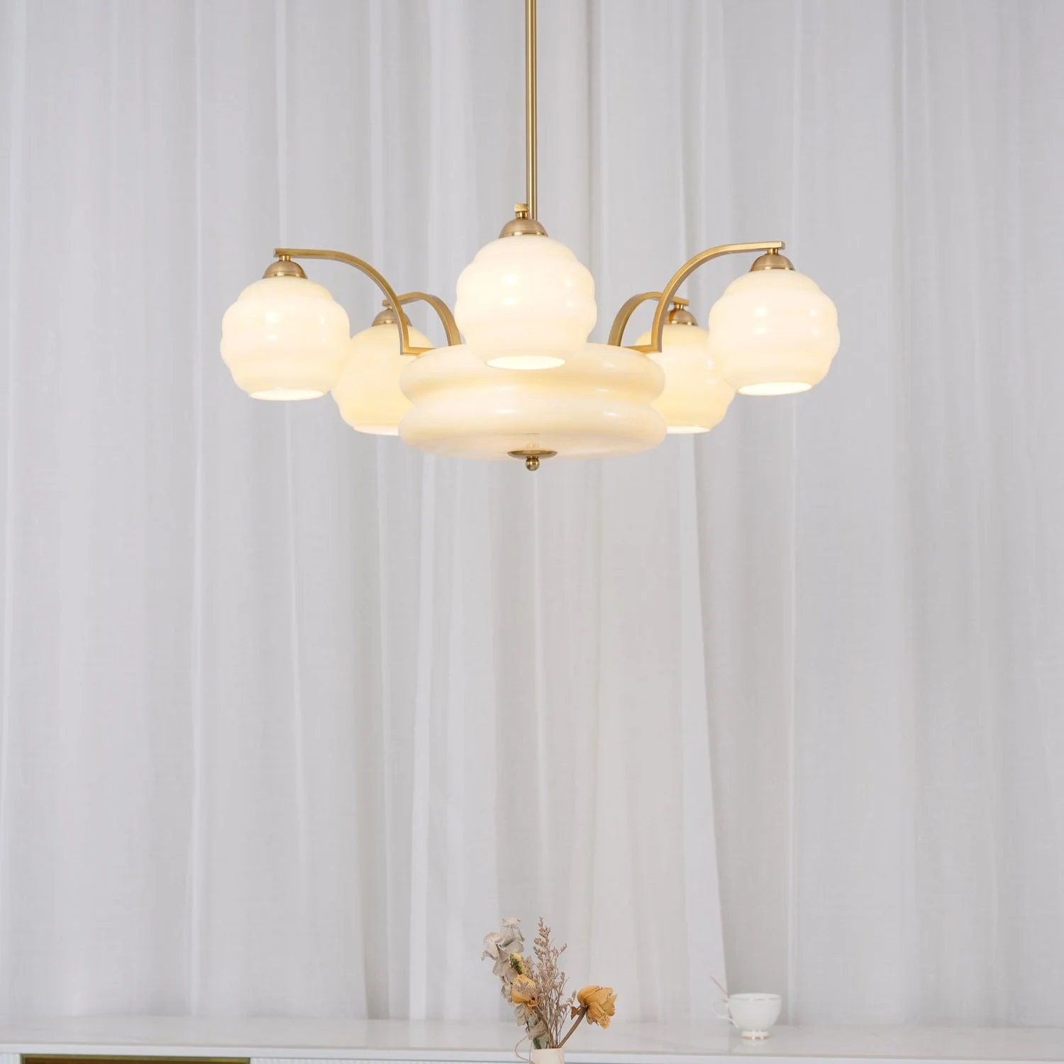 Art Deco Vintage Chandelier - Image 10