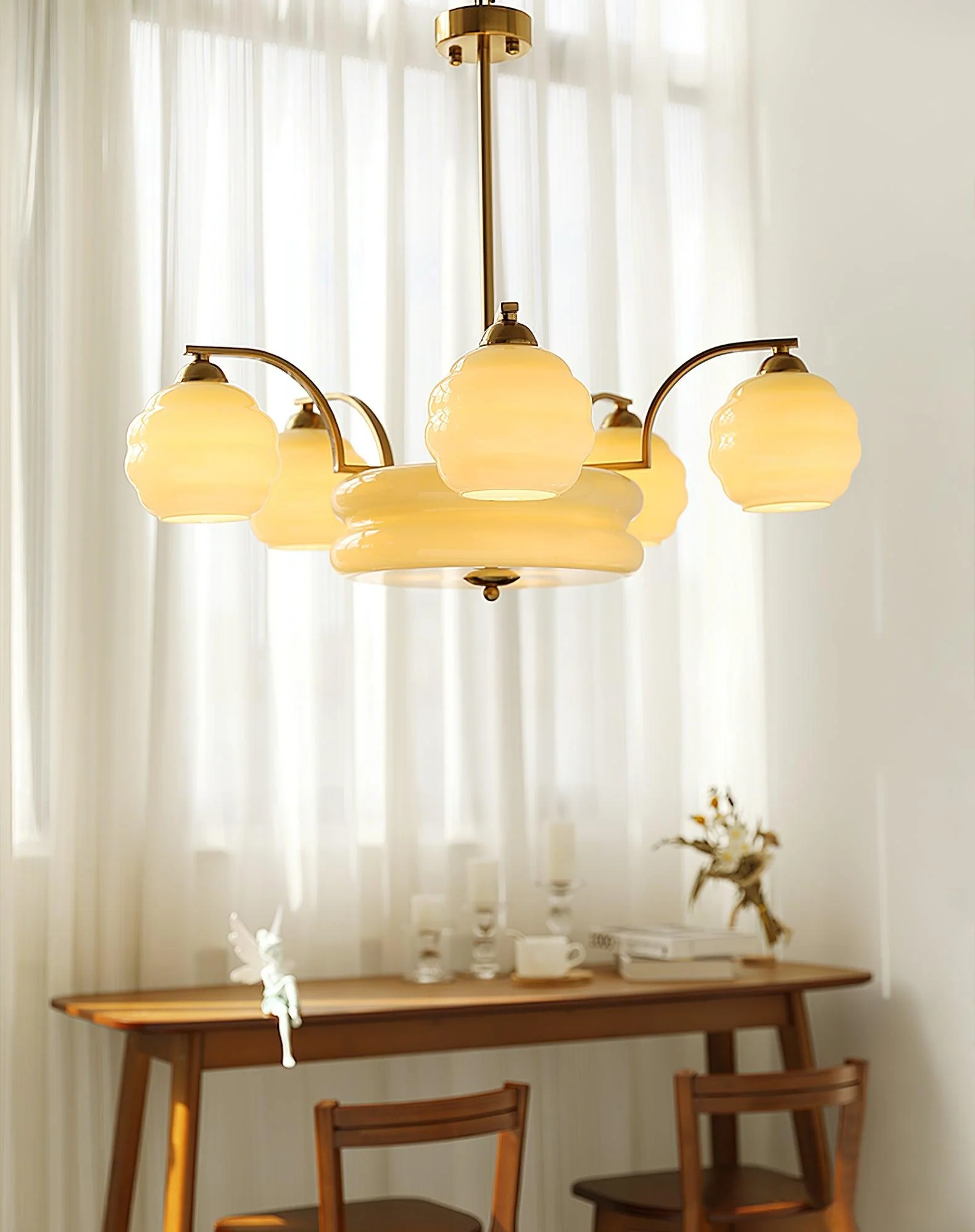 Art Deco Vintage Chandelier - Image 4
