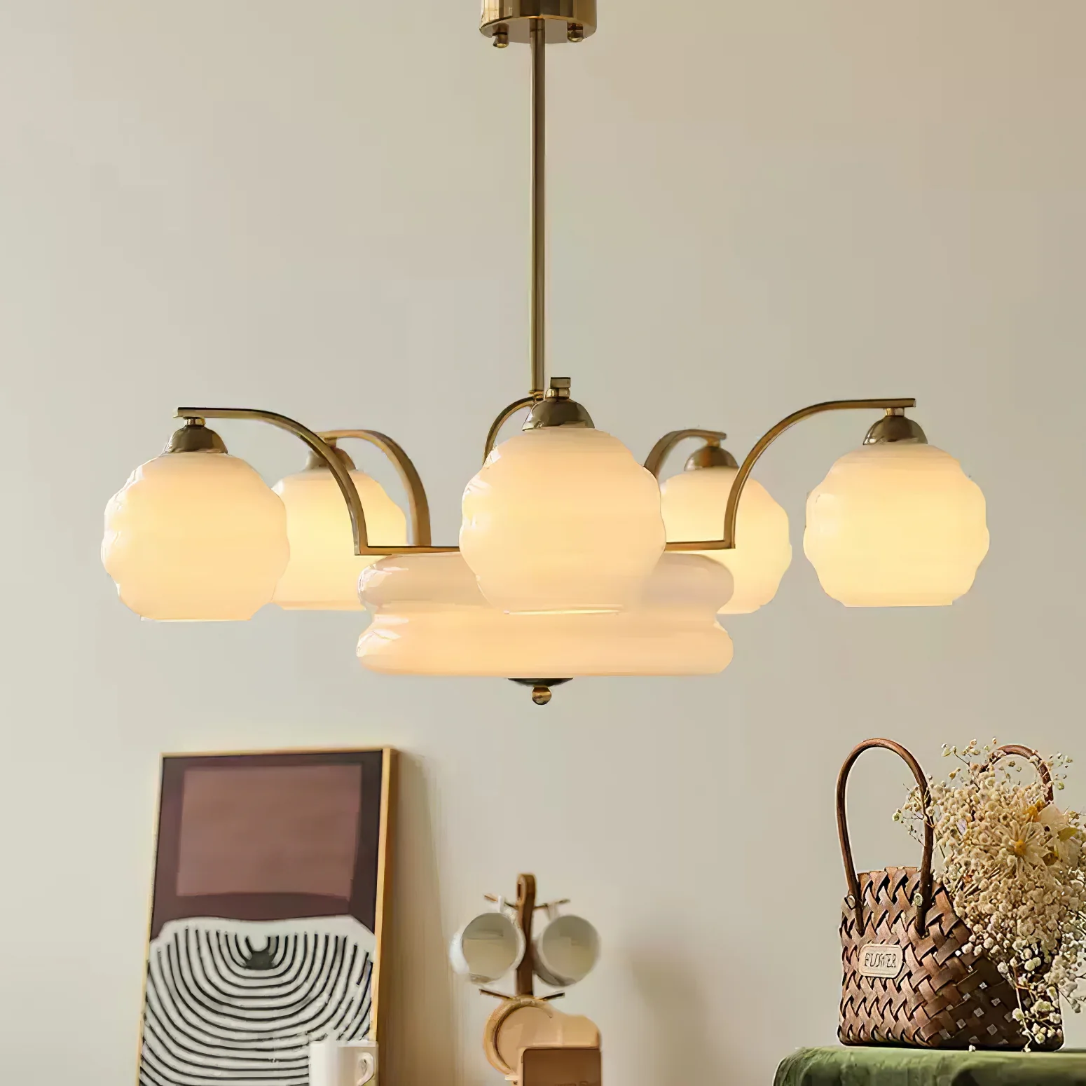 Art Deco Vintage Chandelier - Image 45