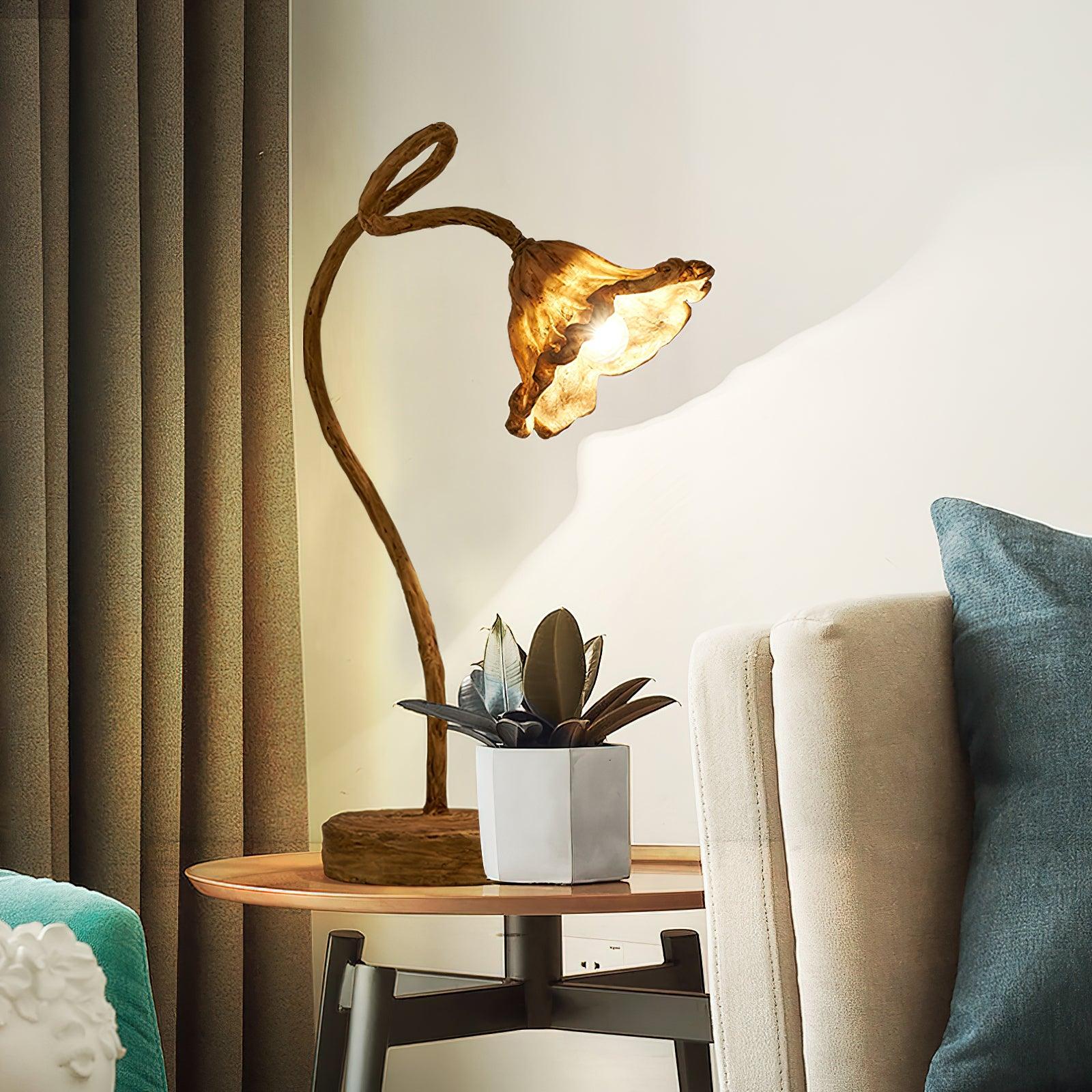 Artistic Lotus Leaf Table Lamp - Image 17