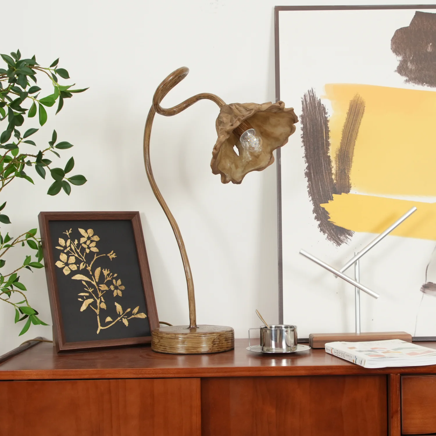 Artistic Lotus Leaf Table Lamp - Image 28