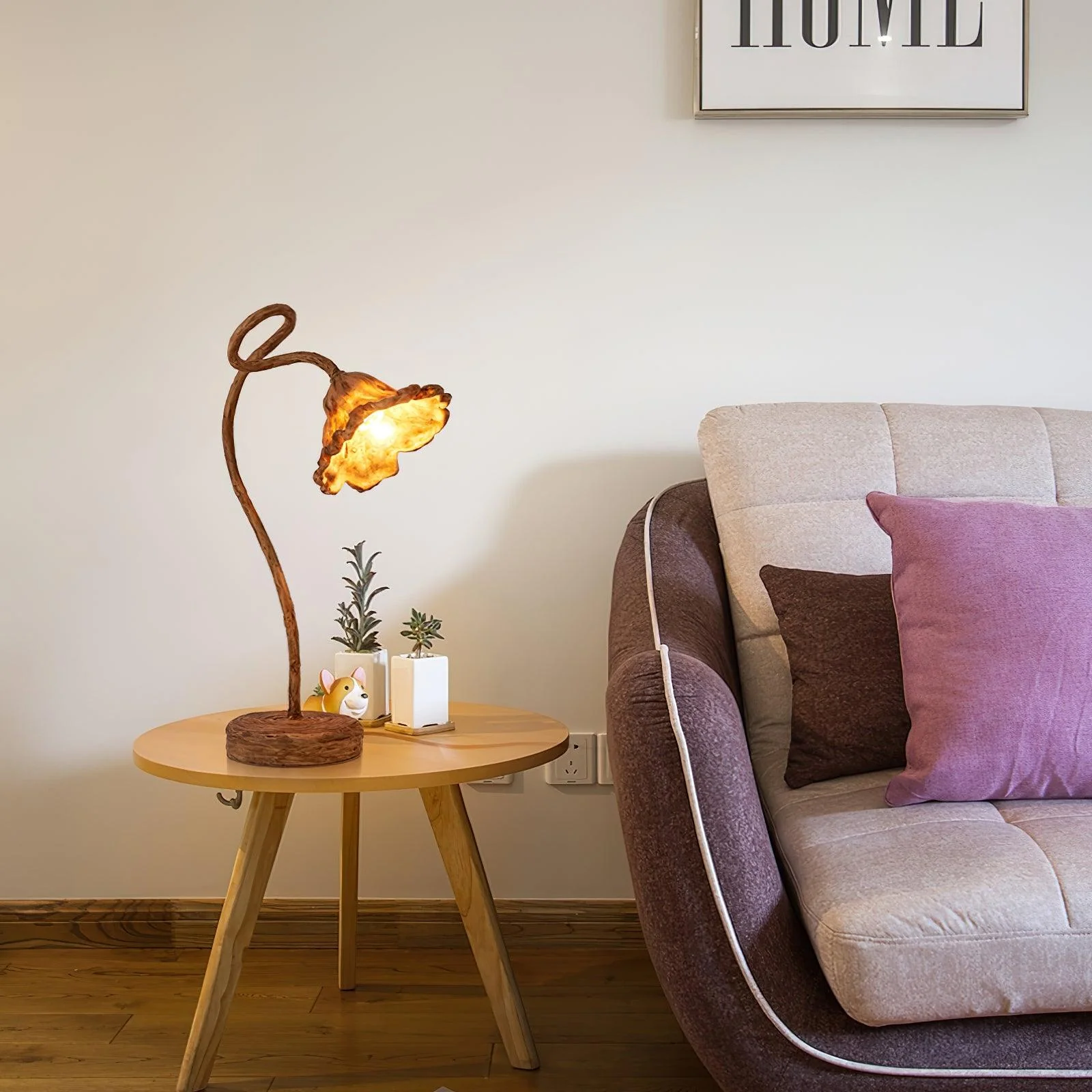 Artistic Lotus Leaf Table Lamp - Image 3
