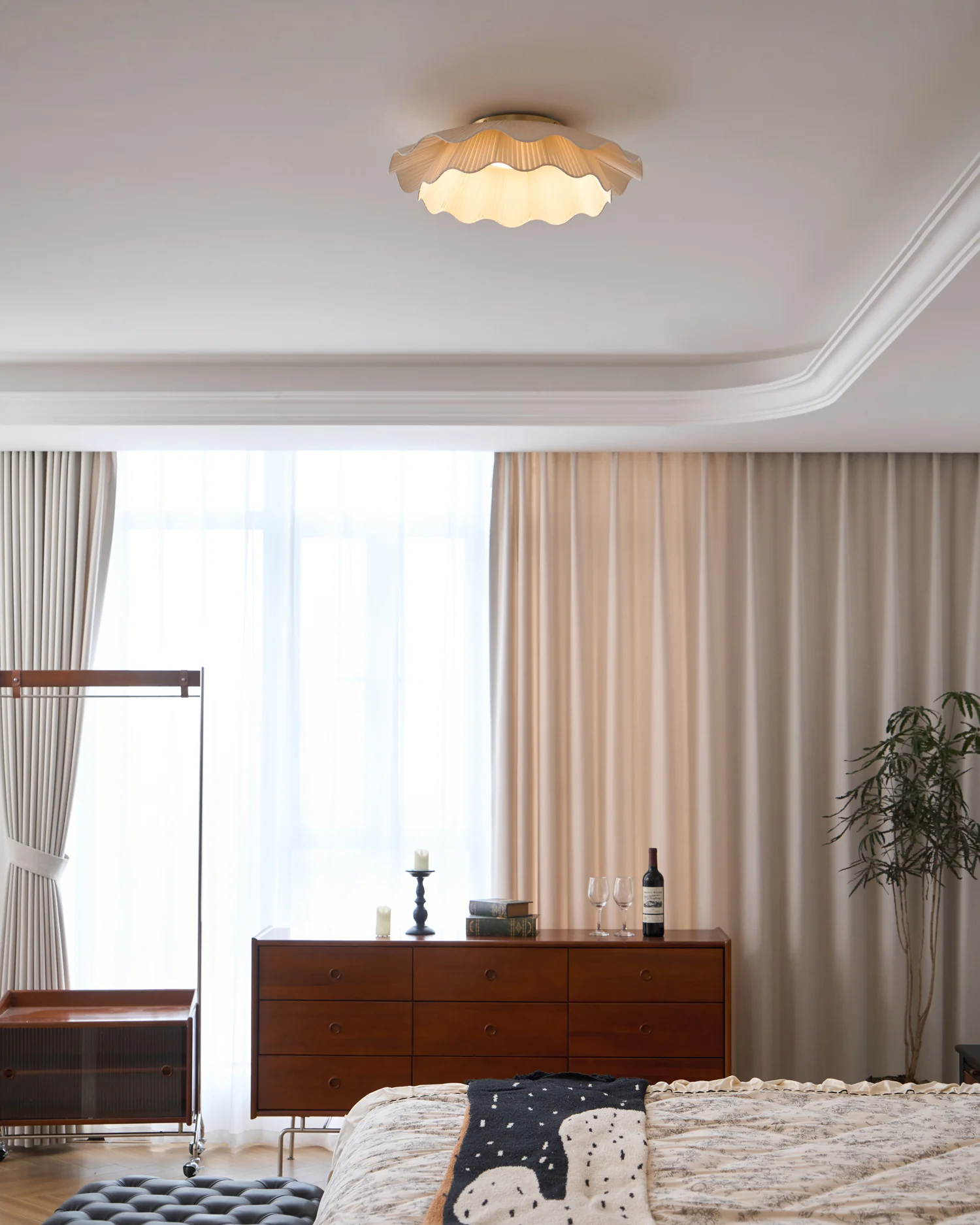 Arwen Fabric Wave Ceiling Lamp - Image 30