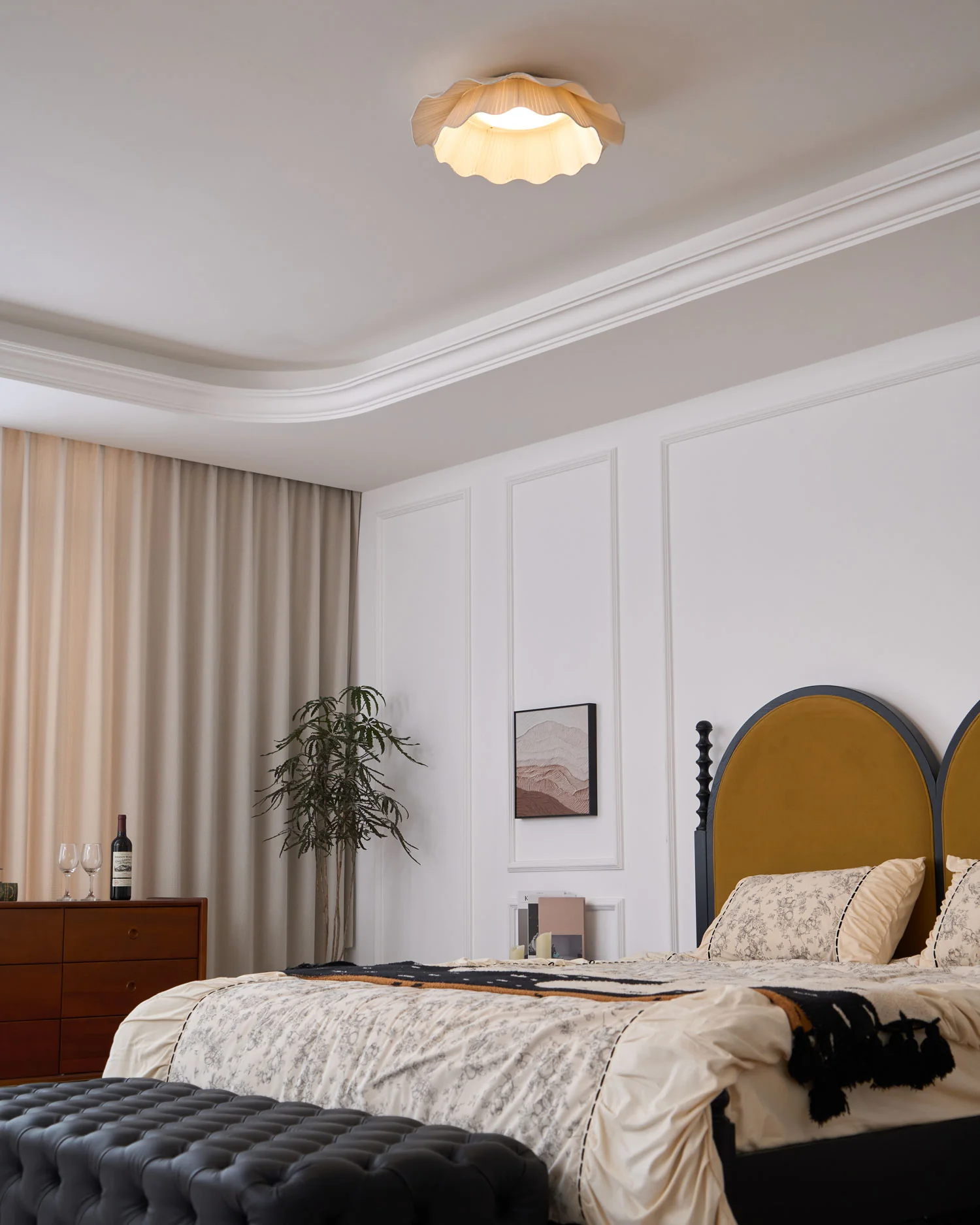 Arwen Fabric Wave Ceiling Lamp - Image 31