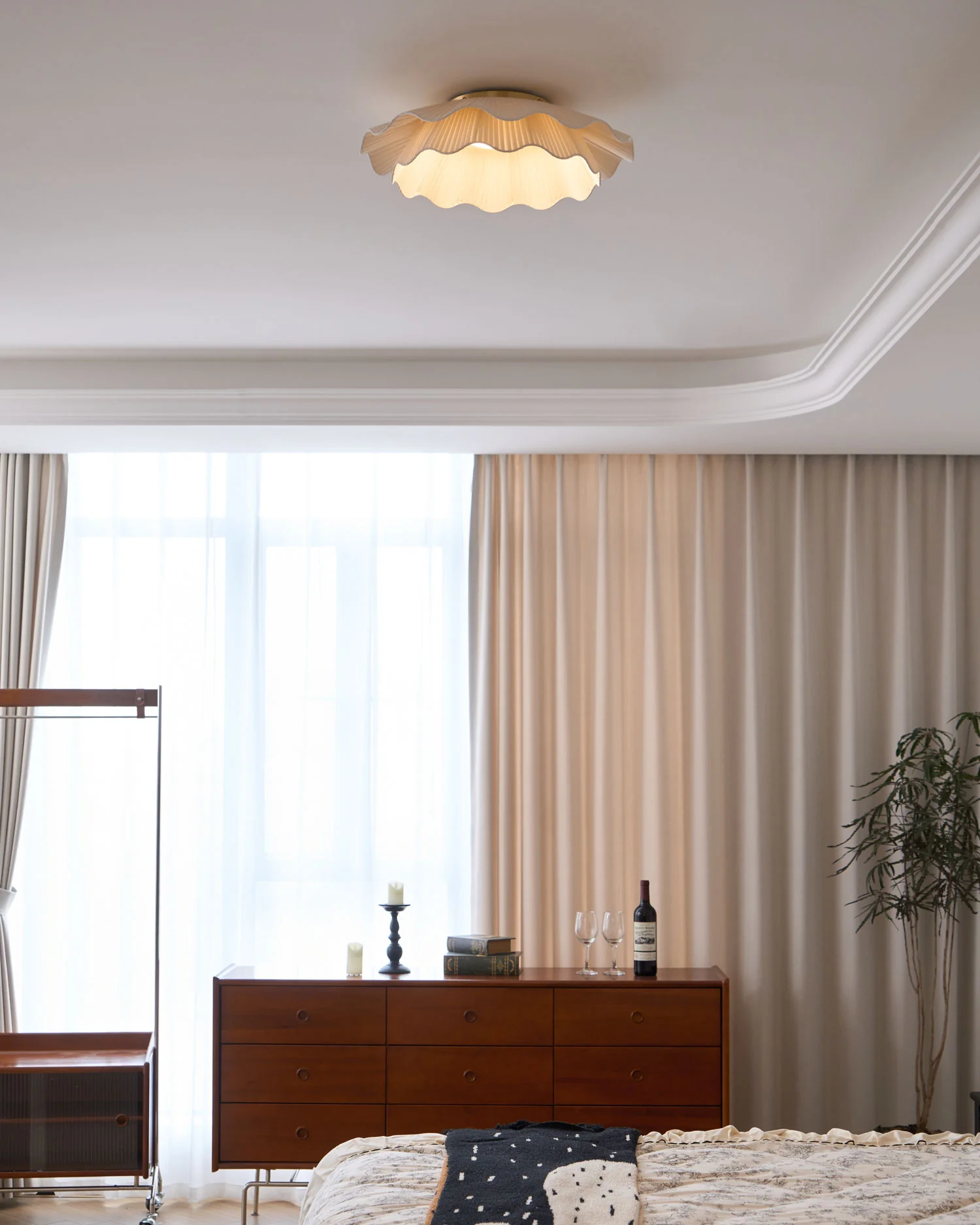 Arwen Fabric Wave Ceiling Lamp - Image 34