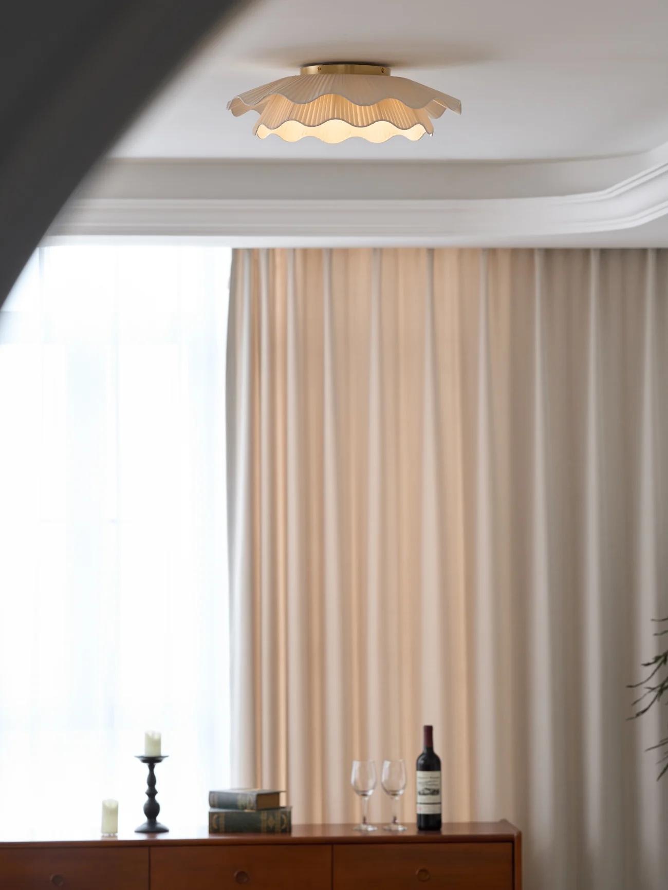 Arwen Fabric Wave Ceiling Lamp - Image 40