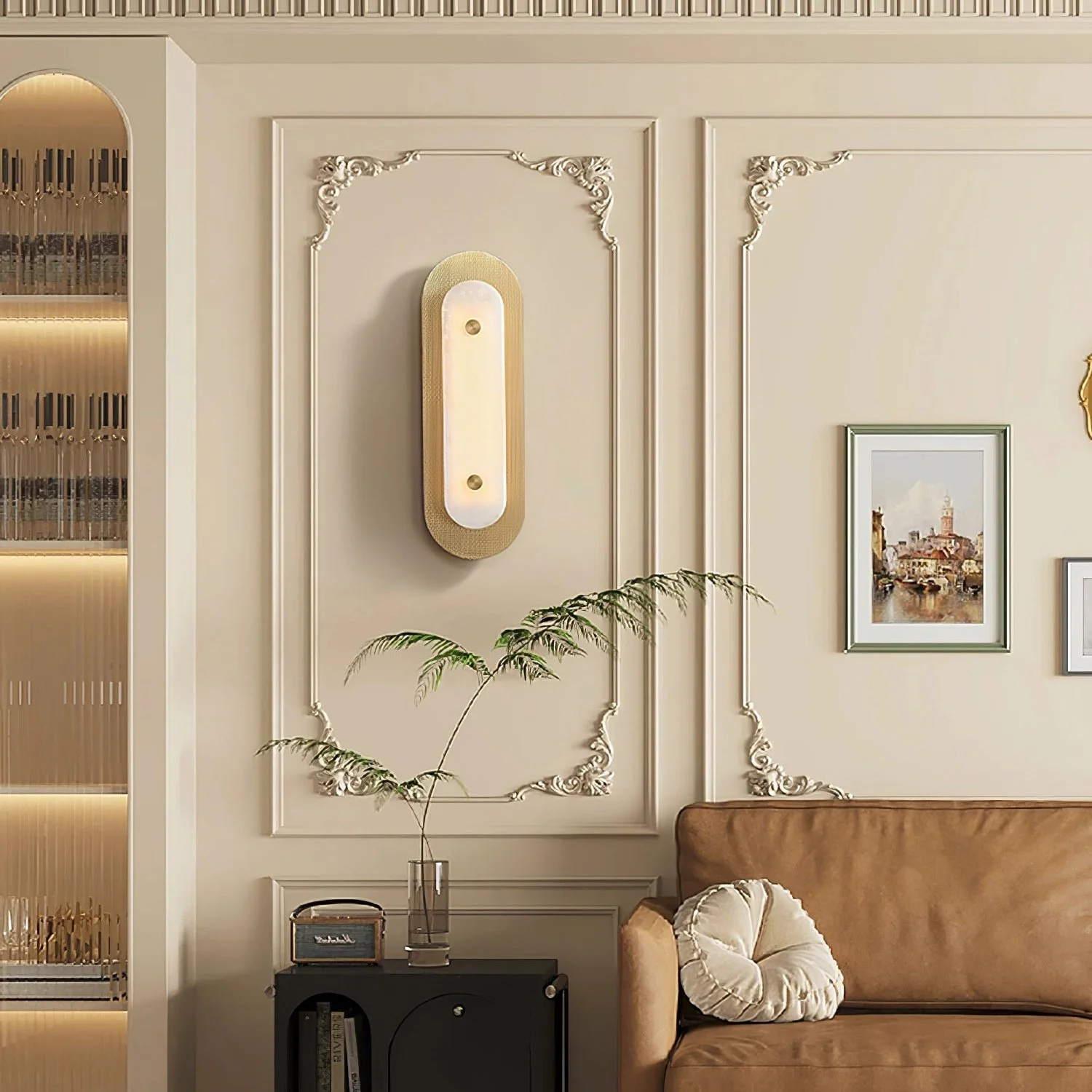 Asher Horizon Alabaster Wall Lamp - Image 5