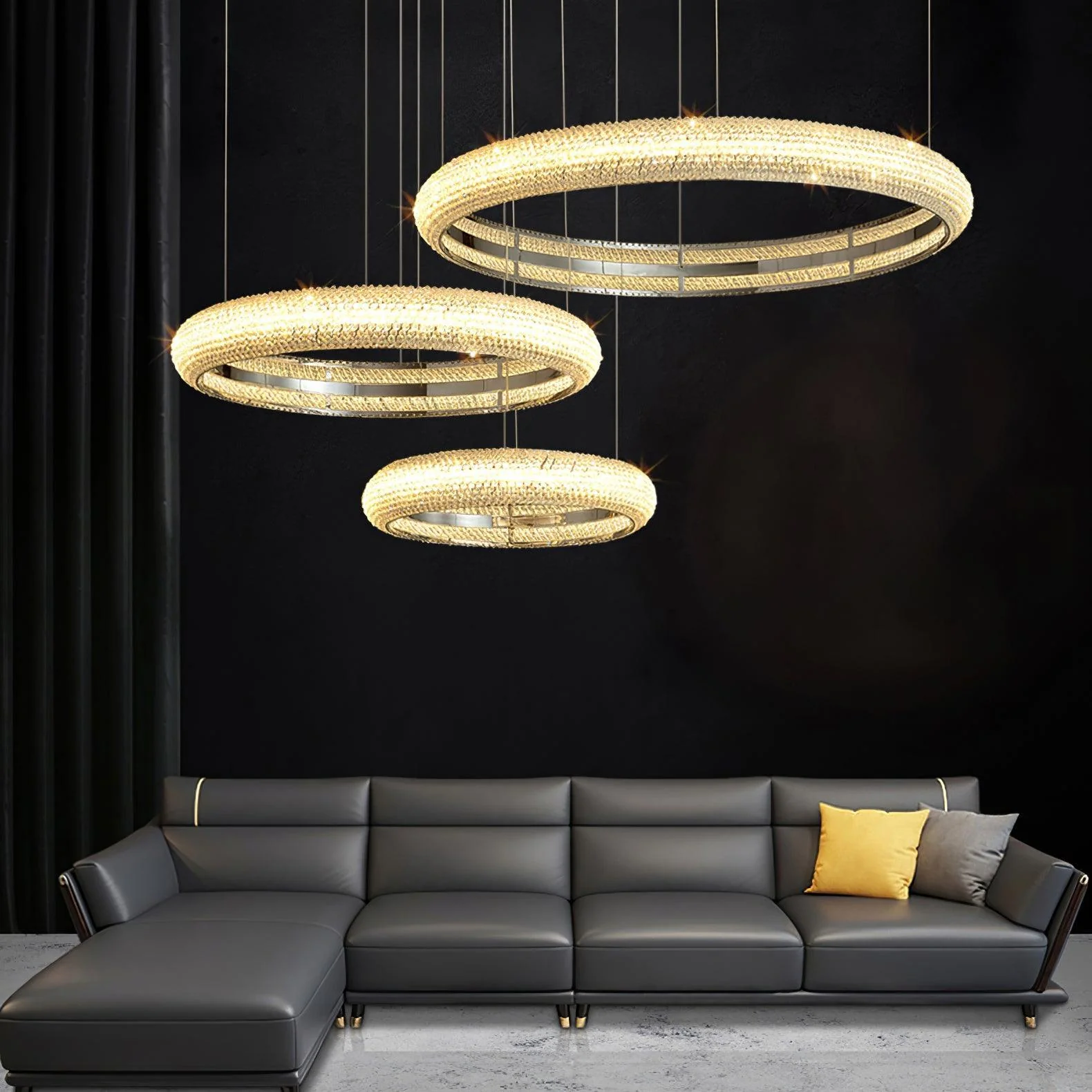Asscher Ring Chandelier - Image 4