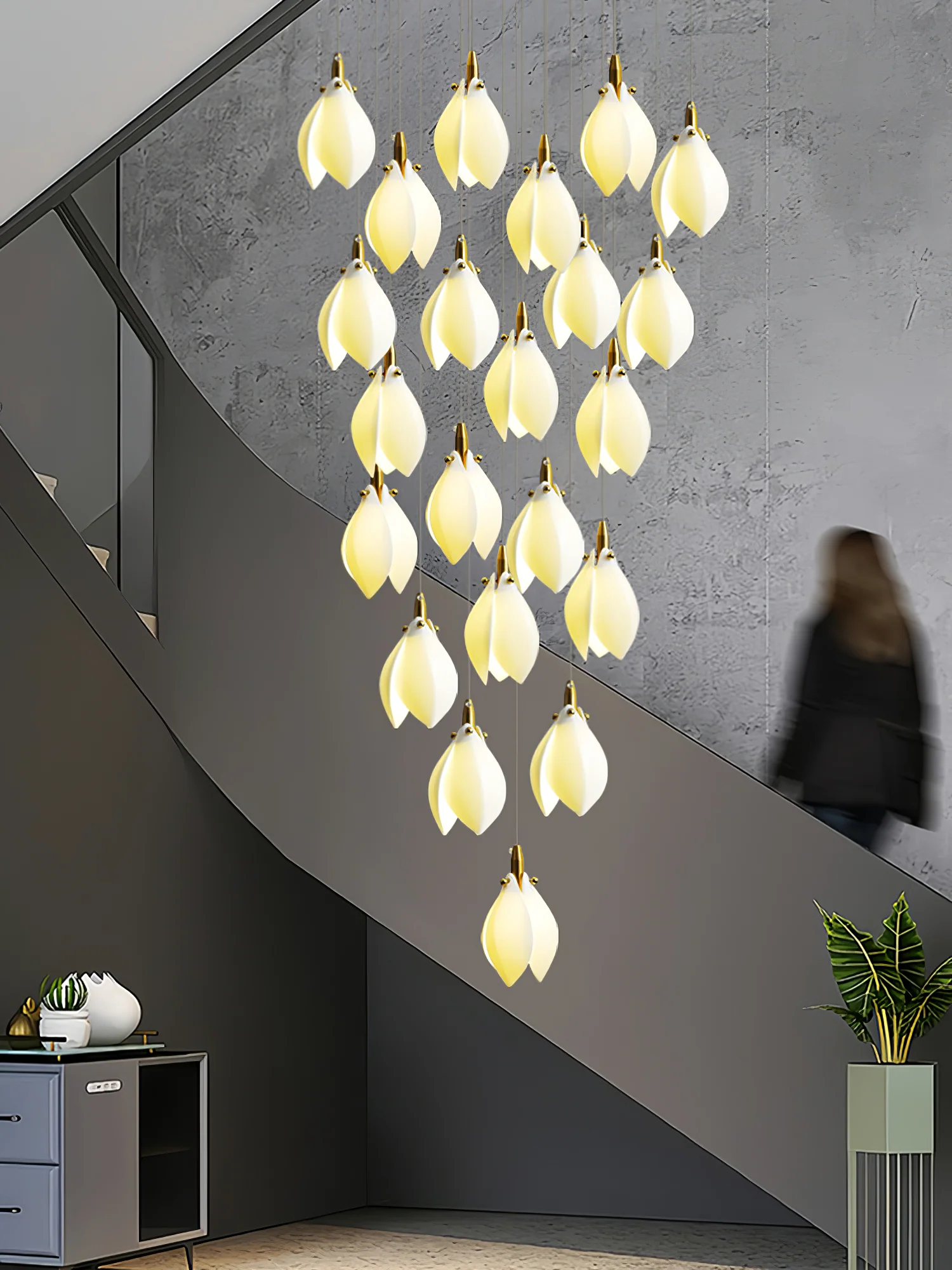 Astralis Bloom Stairs Chandelier - Image 12