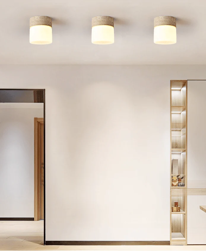 Astrid Travertine Ceiling Lamp - Image 5