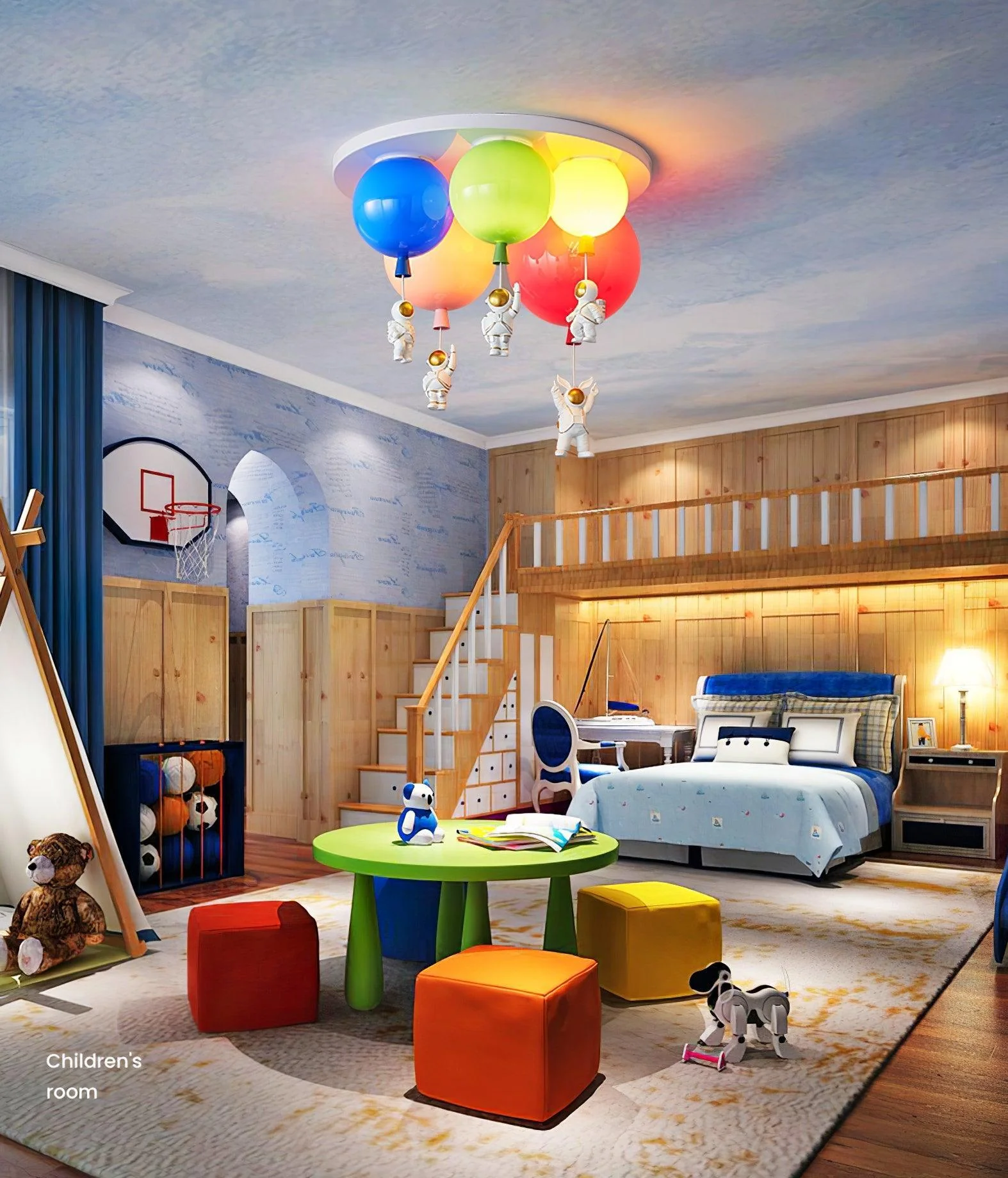 Astronaut Glossy Balloon Ceiling Lamp - Image 26