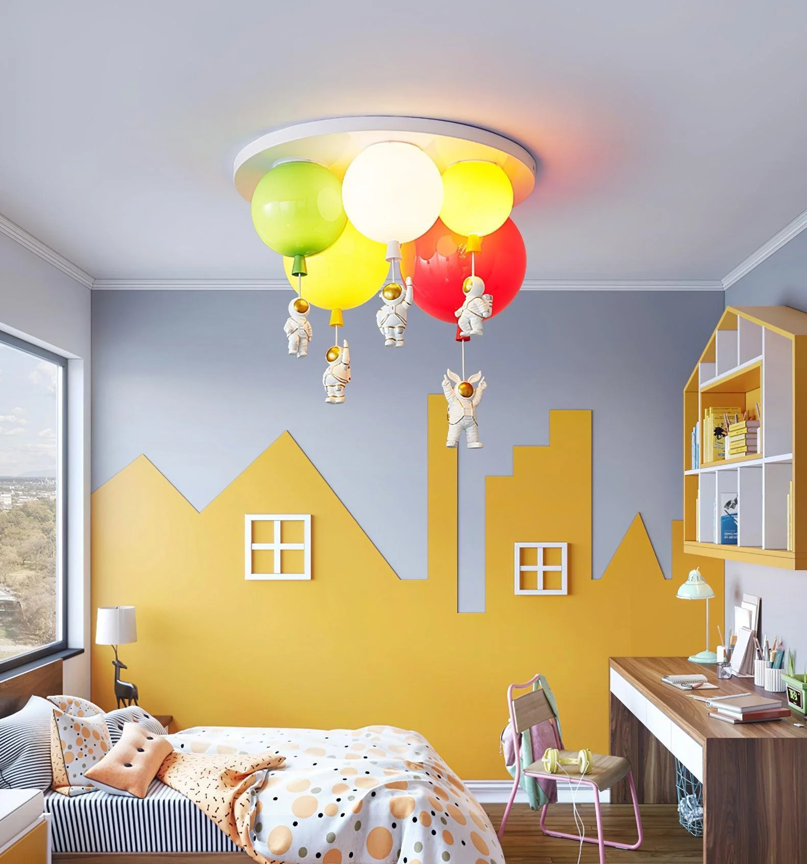 Astronaut Glossy Balloon Ceiling Lamp - Image 3