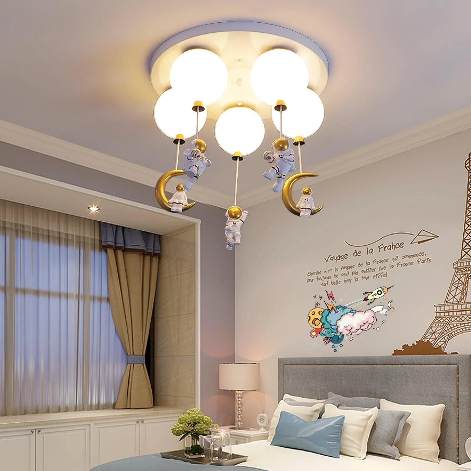 Astronaut Glossy Balloon Ceiling Lamp - Image 5