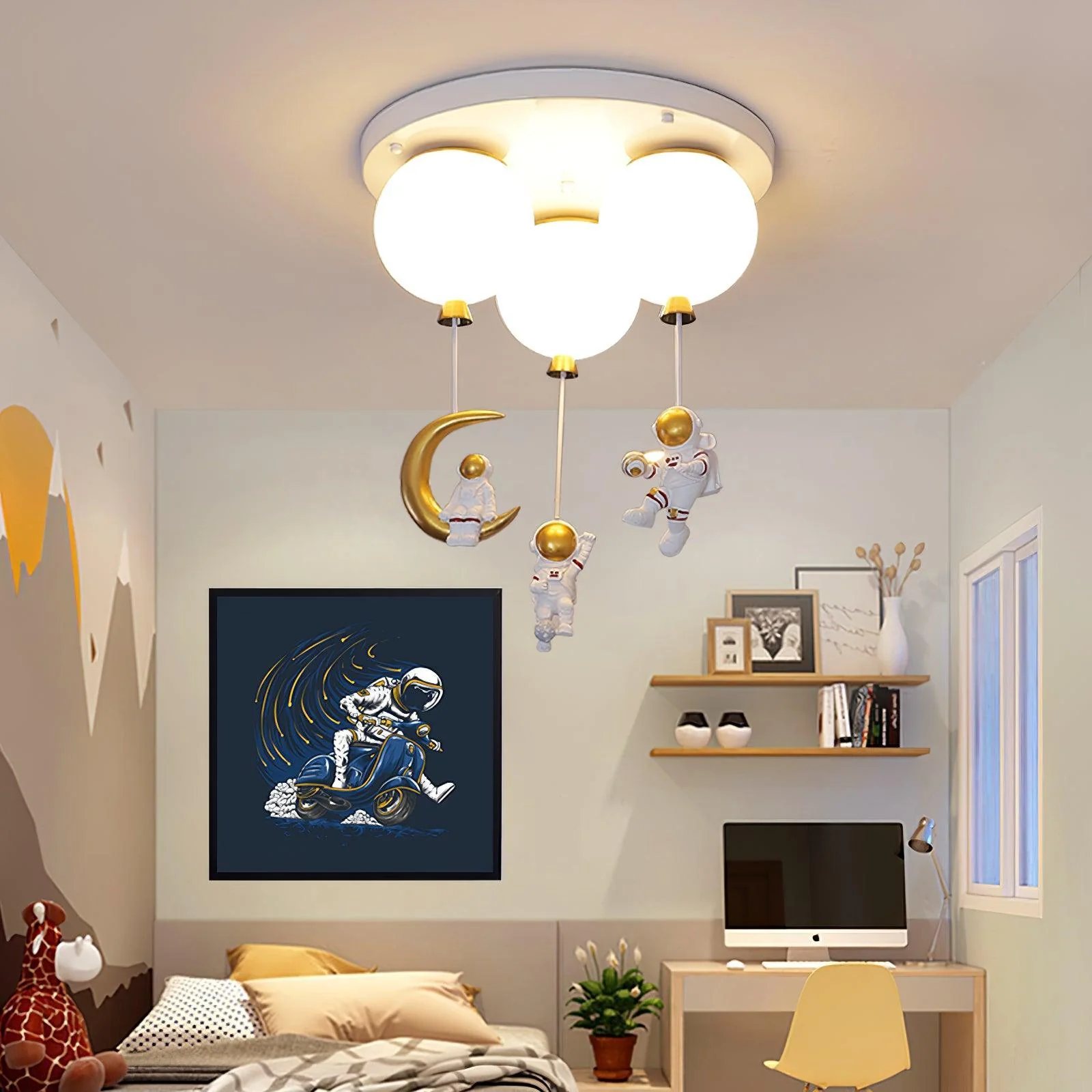 Astronaut Glossy Balloon Ceiling Lamp - Image 6