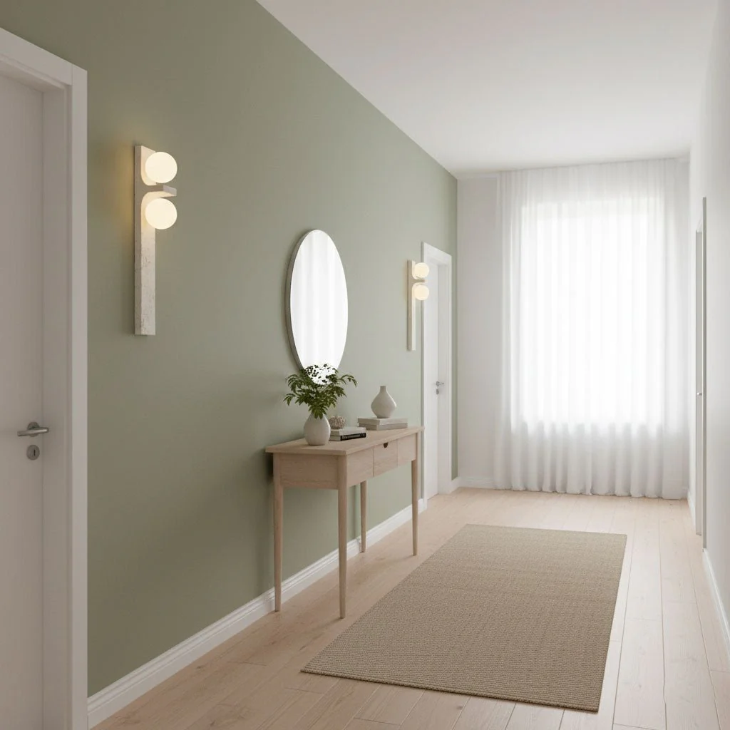 Asymmetrical Travertine Wall Sconce - Image 12