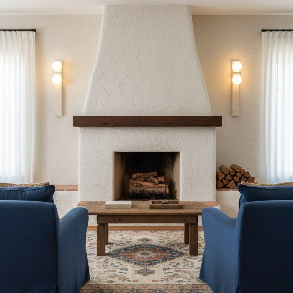 Asymmetrical Travertine Wall Sconce - Image 13