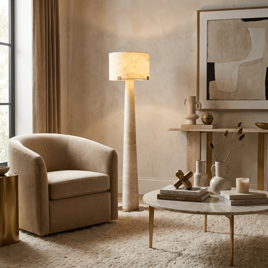 Aterion Alabaster Floor Lamp - Image 6