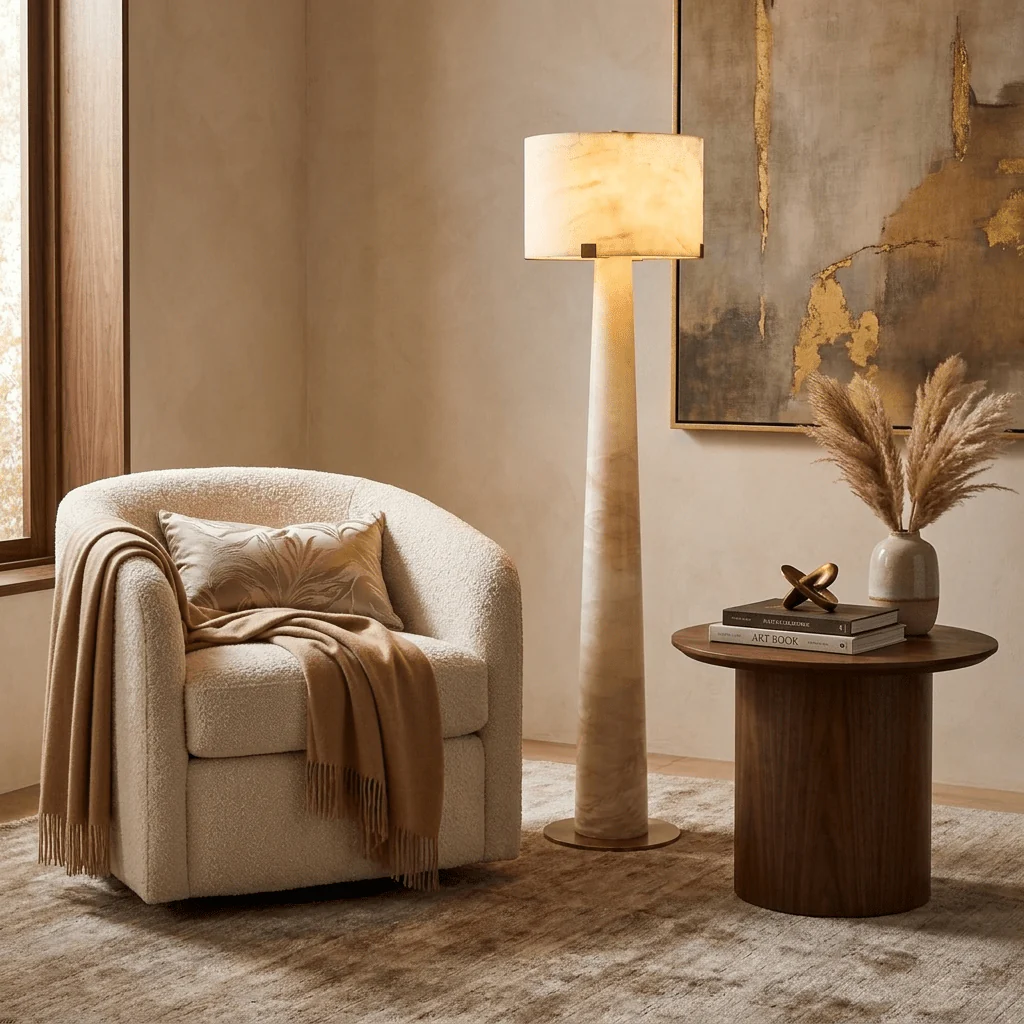Aterion Alabaster Floor Lamp - Image 7