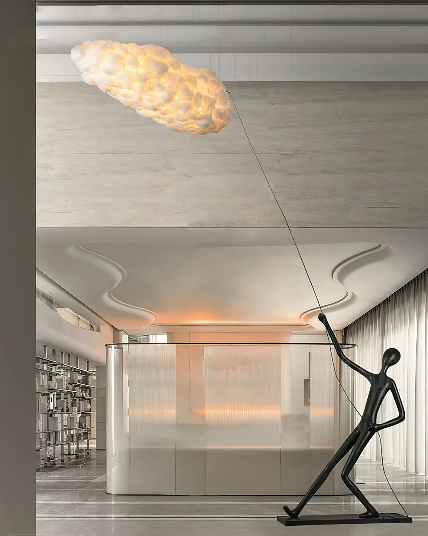 Atlas Cloud Sculpture Floor Lamp - Image 11