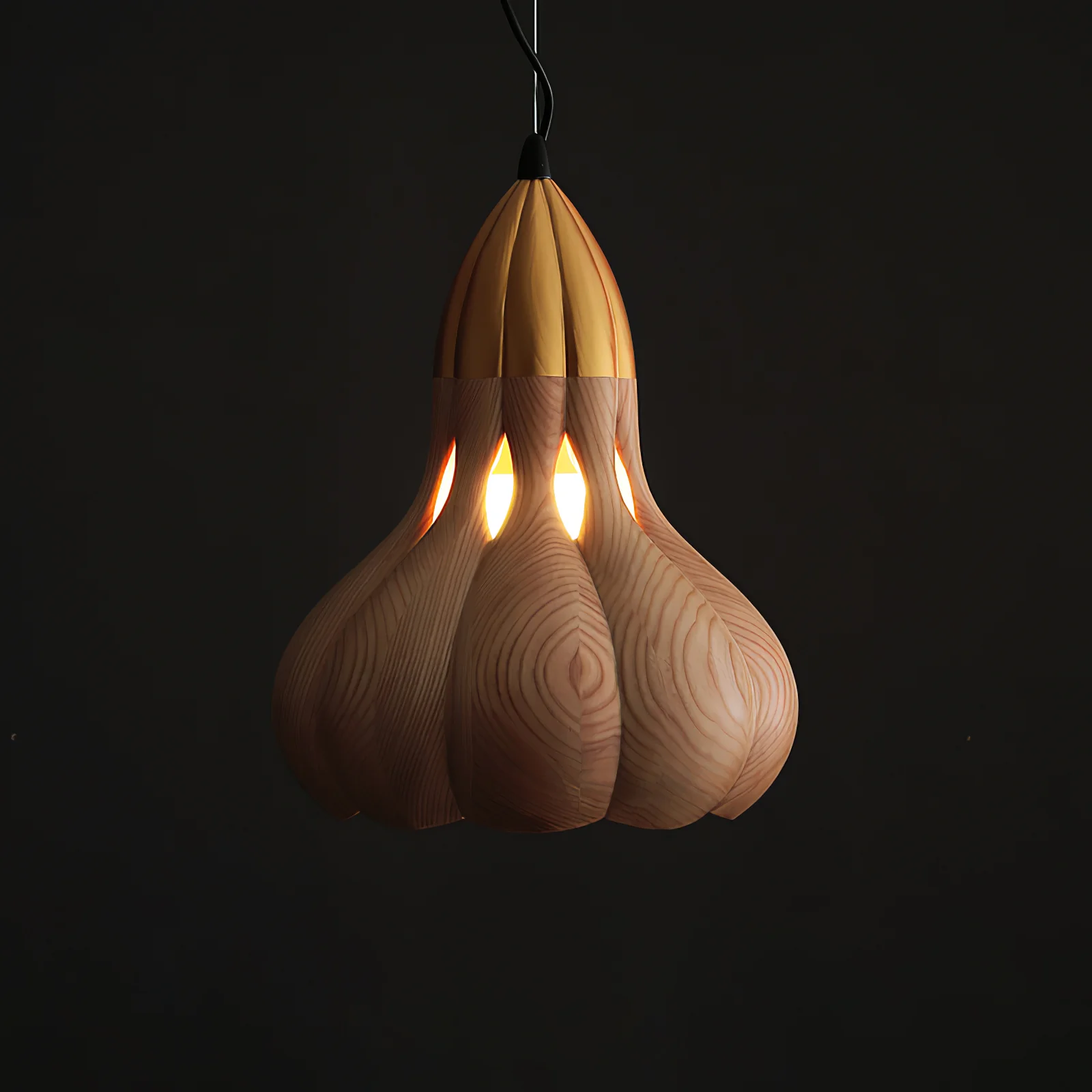 Aubree Wood Pendant Lamp - Image 9