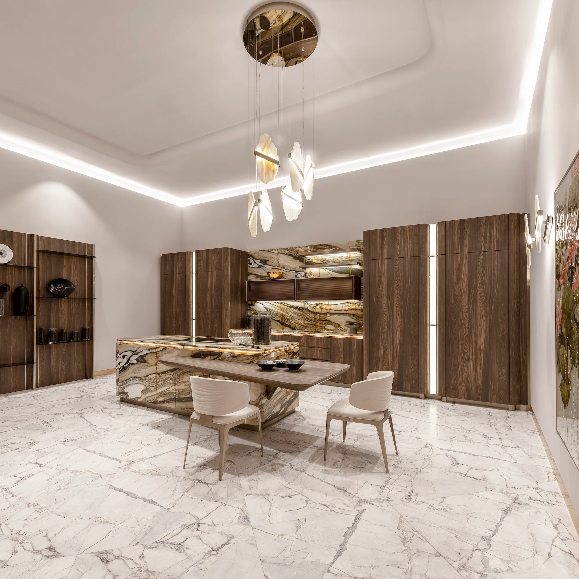 Auralith Alabaster Chandelier - Image 13