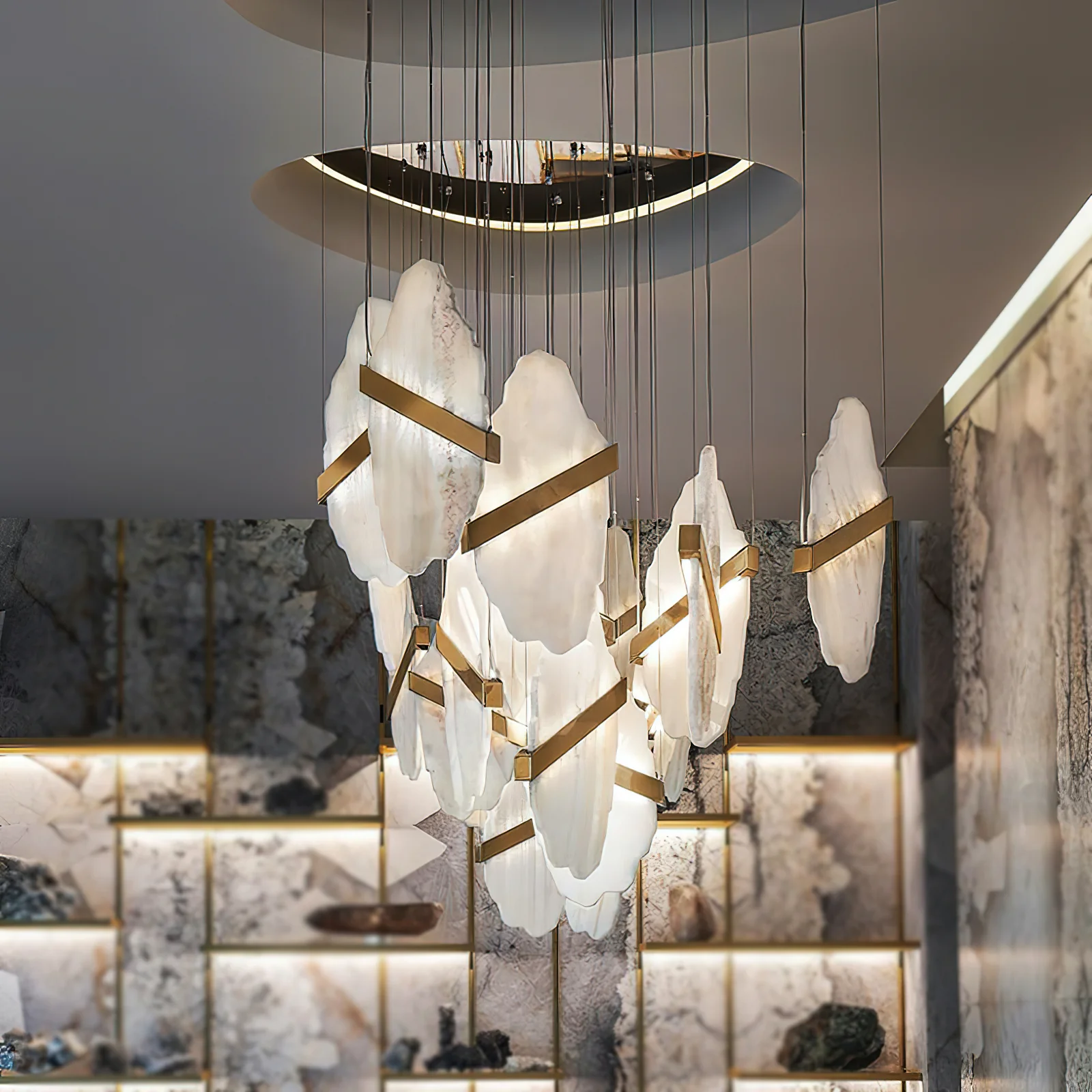 Auralith Alabaster Chandelier - Image 2