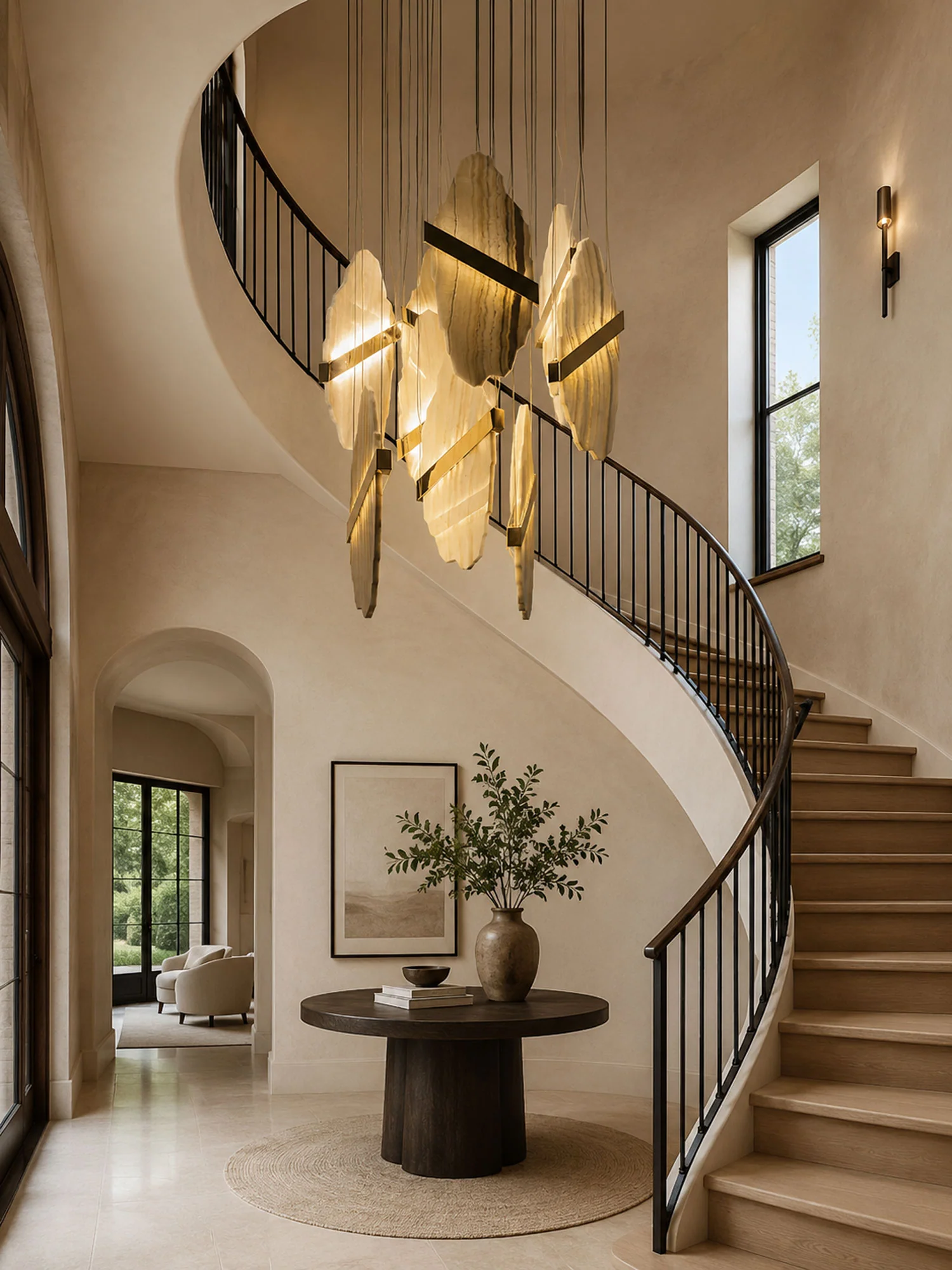Auralith Alabaster Chandelier - Image 4