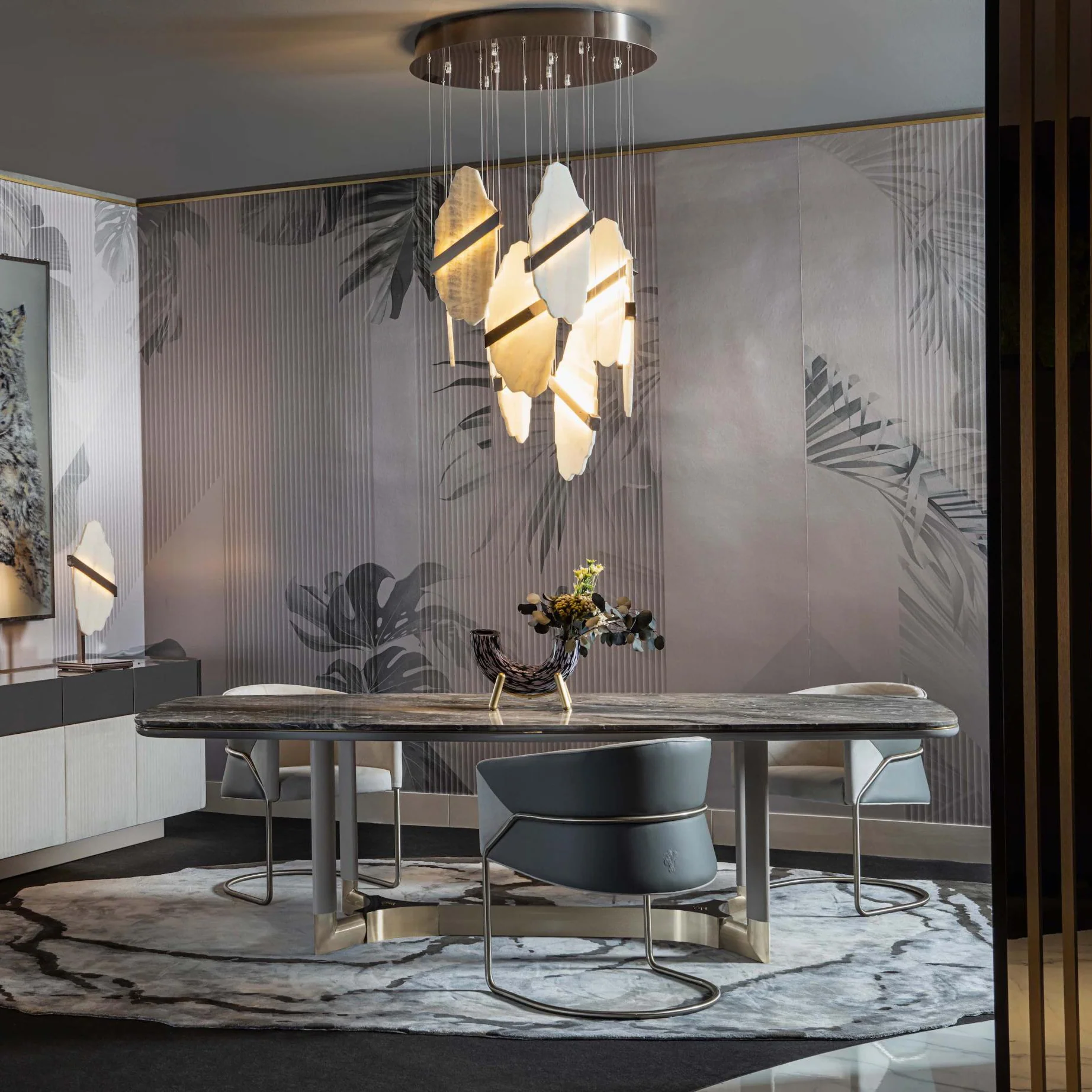 Auralith Alabaster Chandelier - Image 8