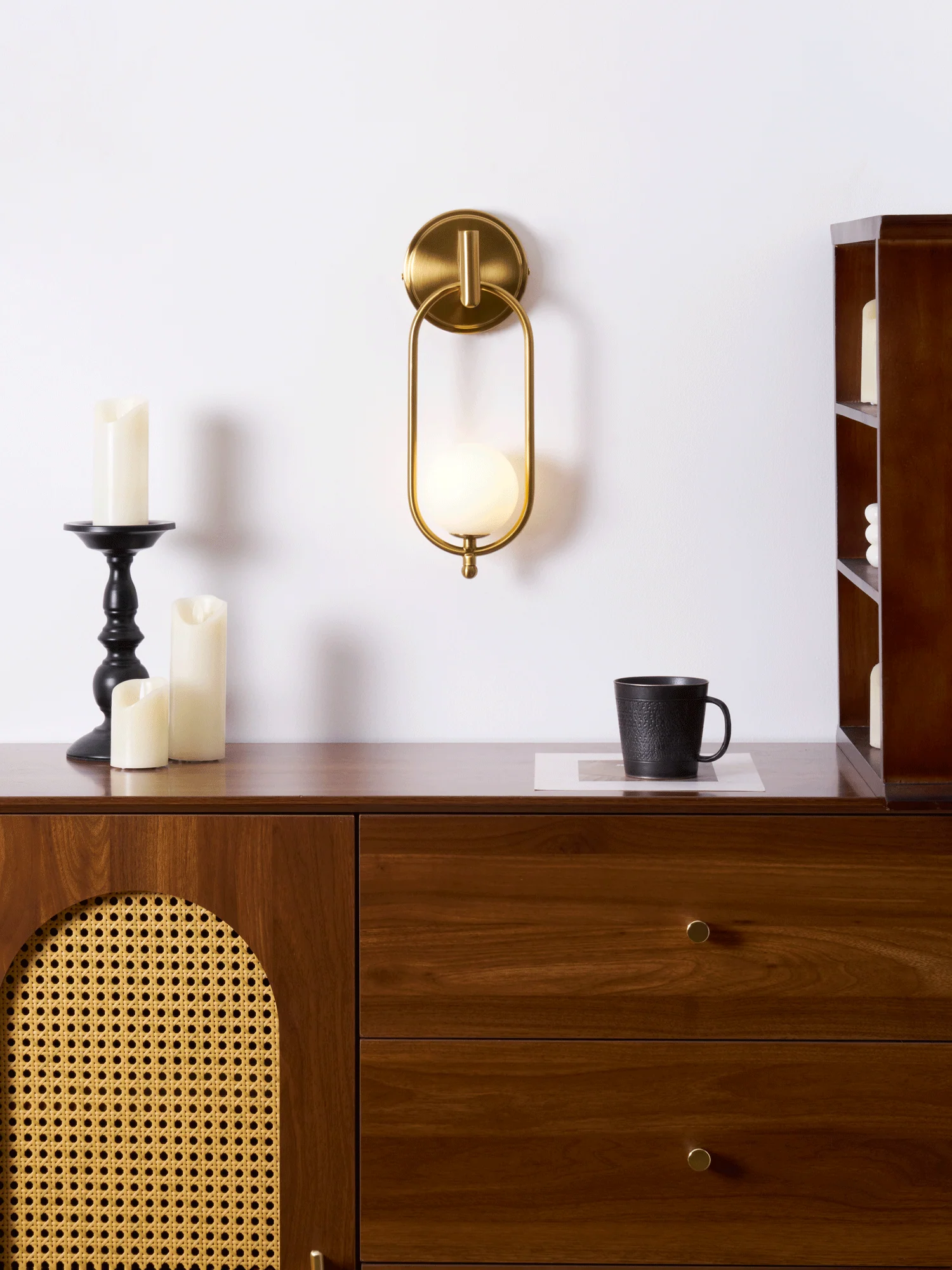 Aurea Brass Wall Light - Image 16