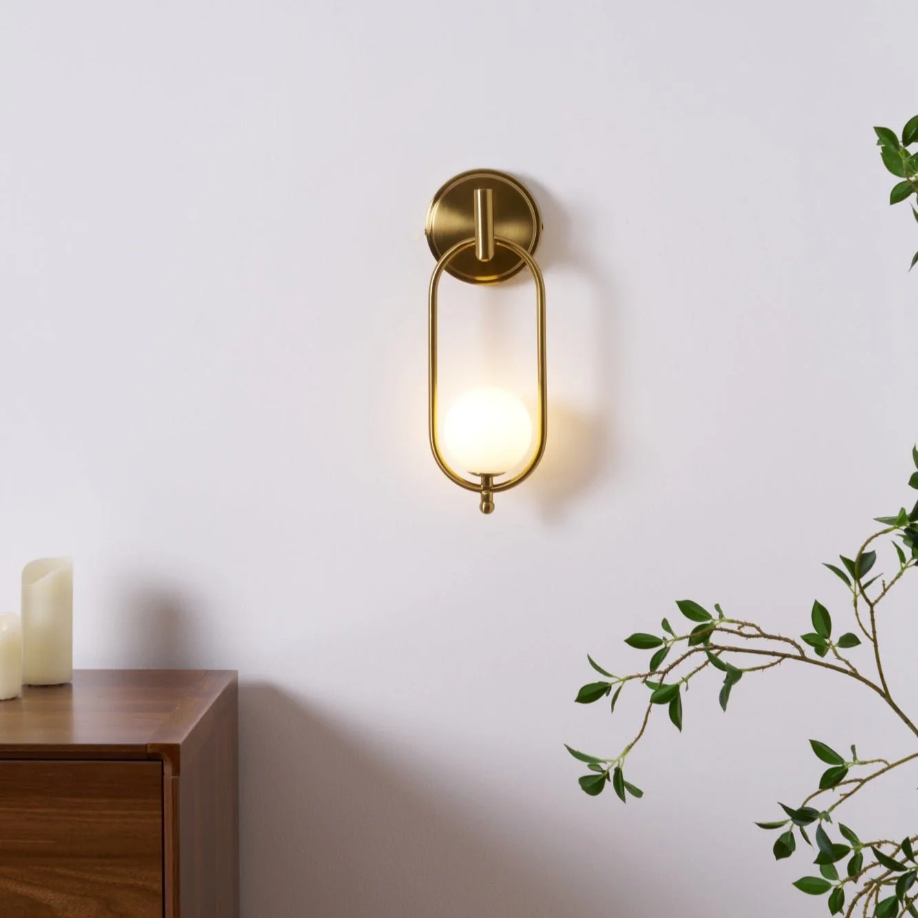 Aurea Brass Wall Light - Image 31