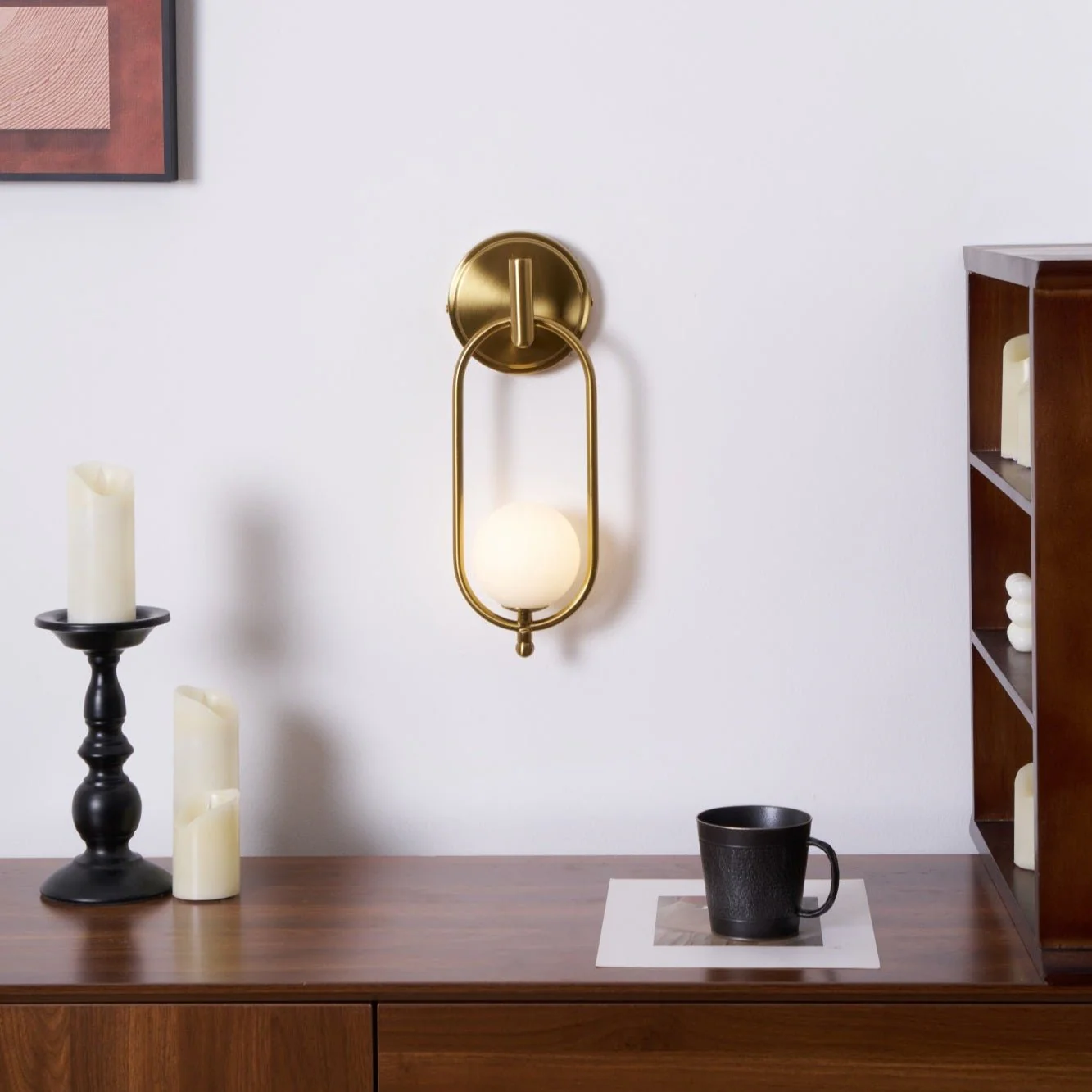 Aurea Brass Wall Light - Image 32