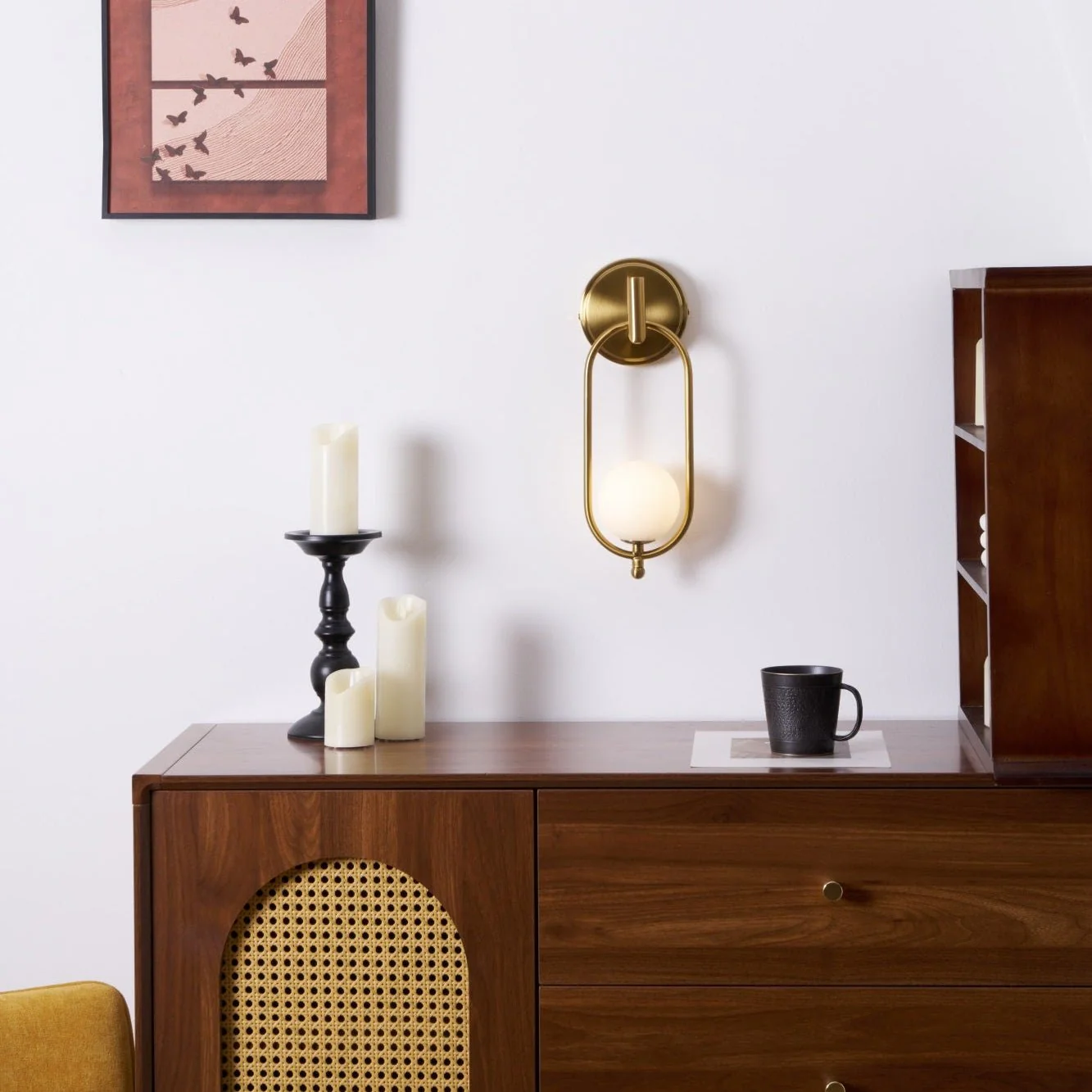 Aurea Brass Wall Light - Image 34
