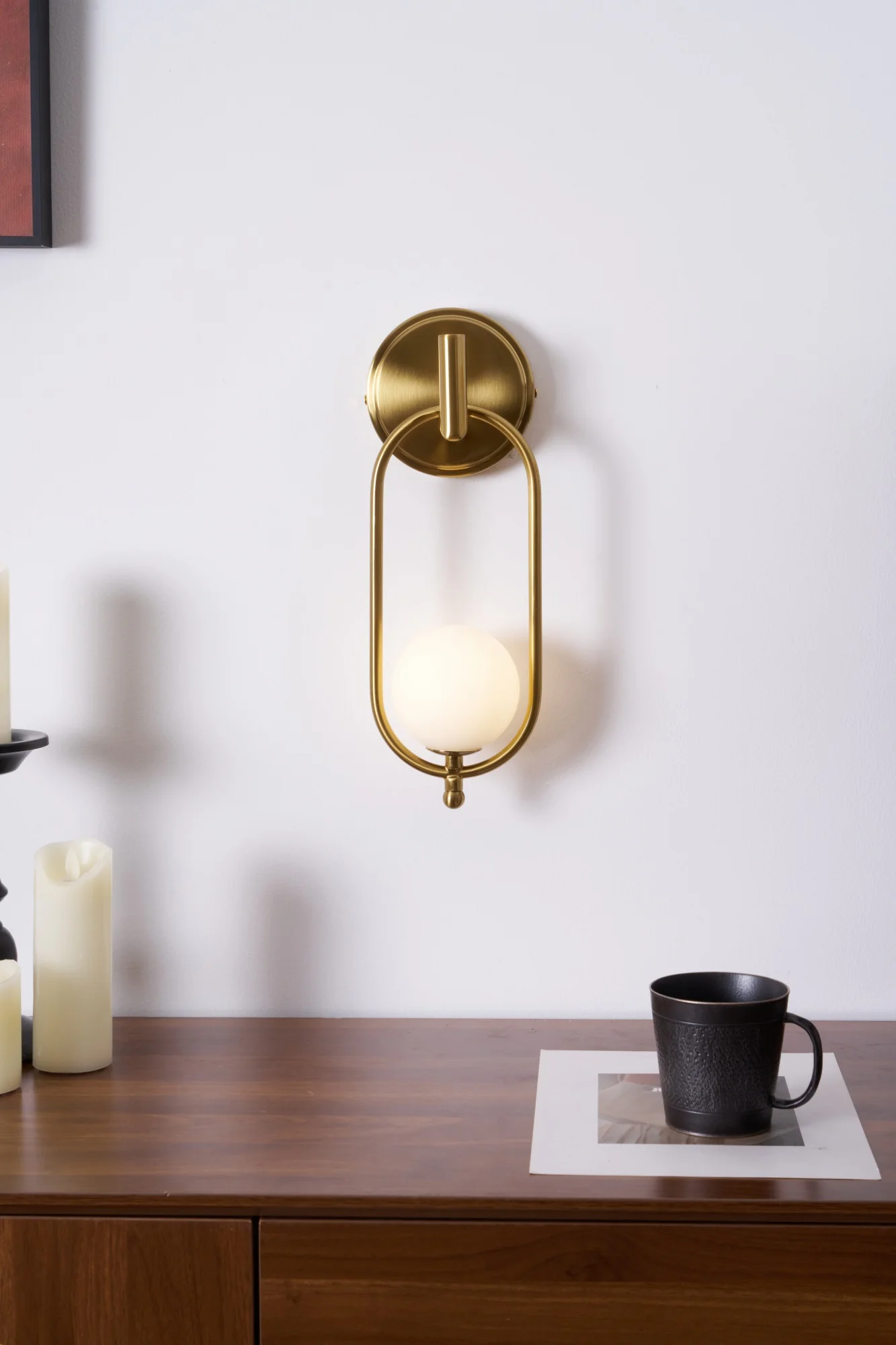 Aurea Brass Wall Light - Image 35