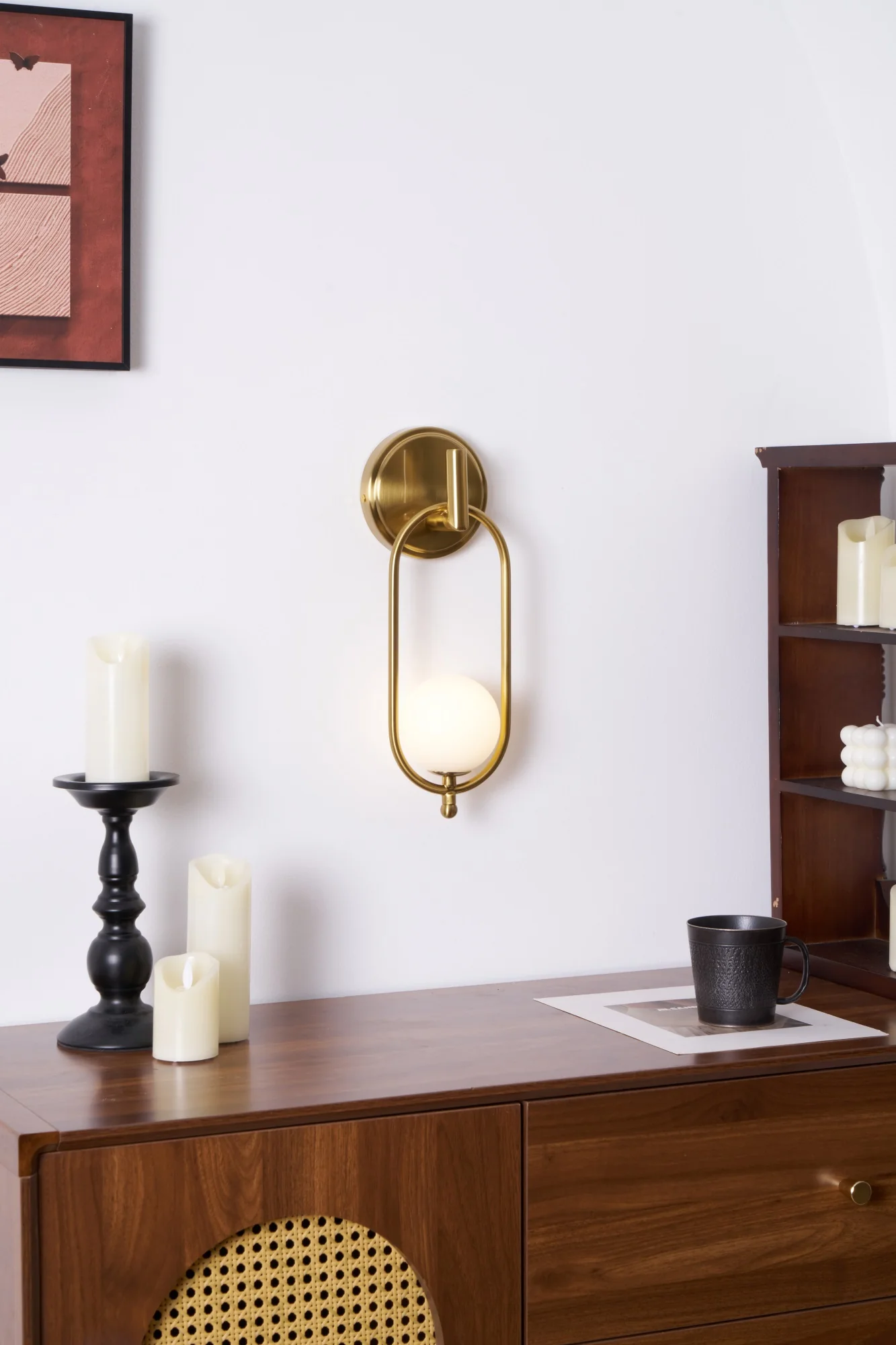 Aurea Brass Wall Light - Image 38
