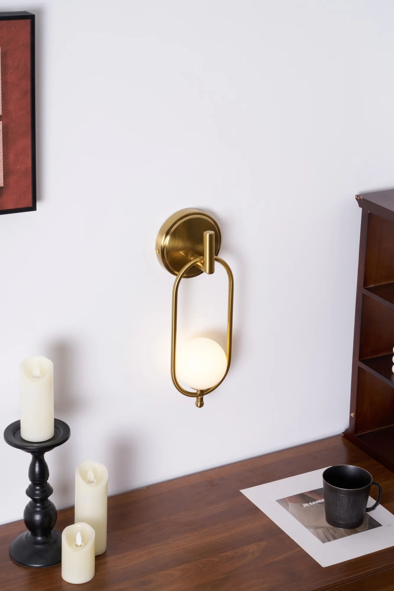 Aurea Brass Wall Light - Image 40
