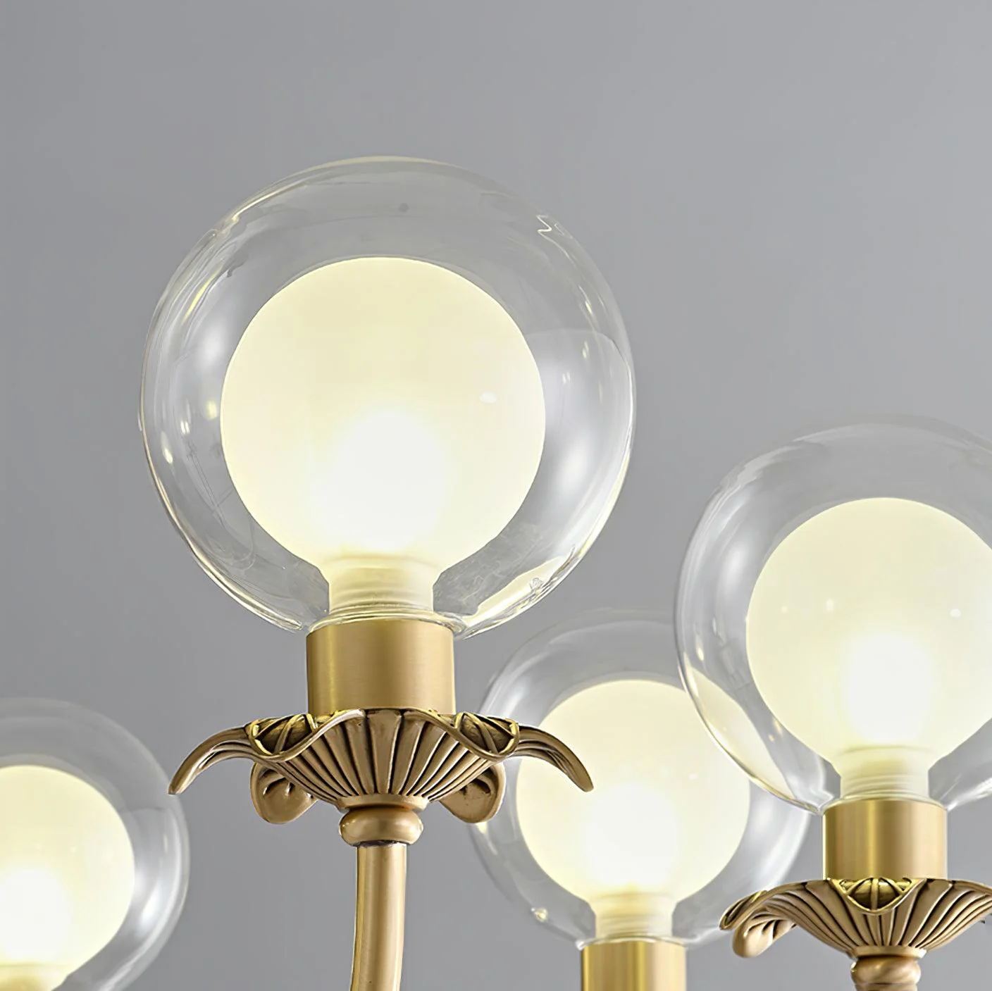 Aureate Radiance Glass Chandelier - Image 10