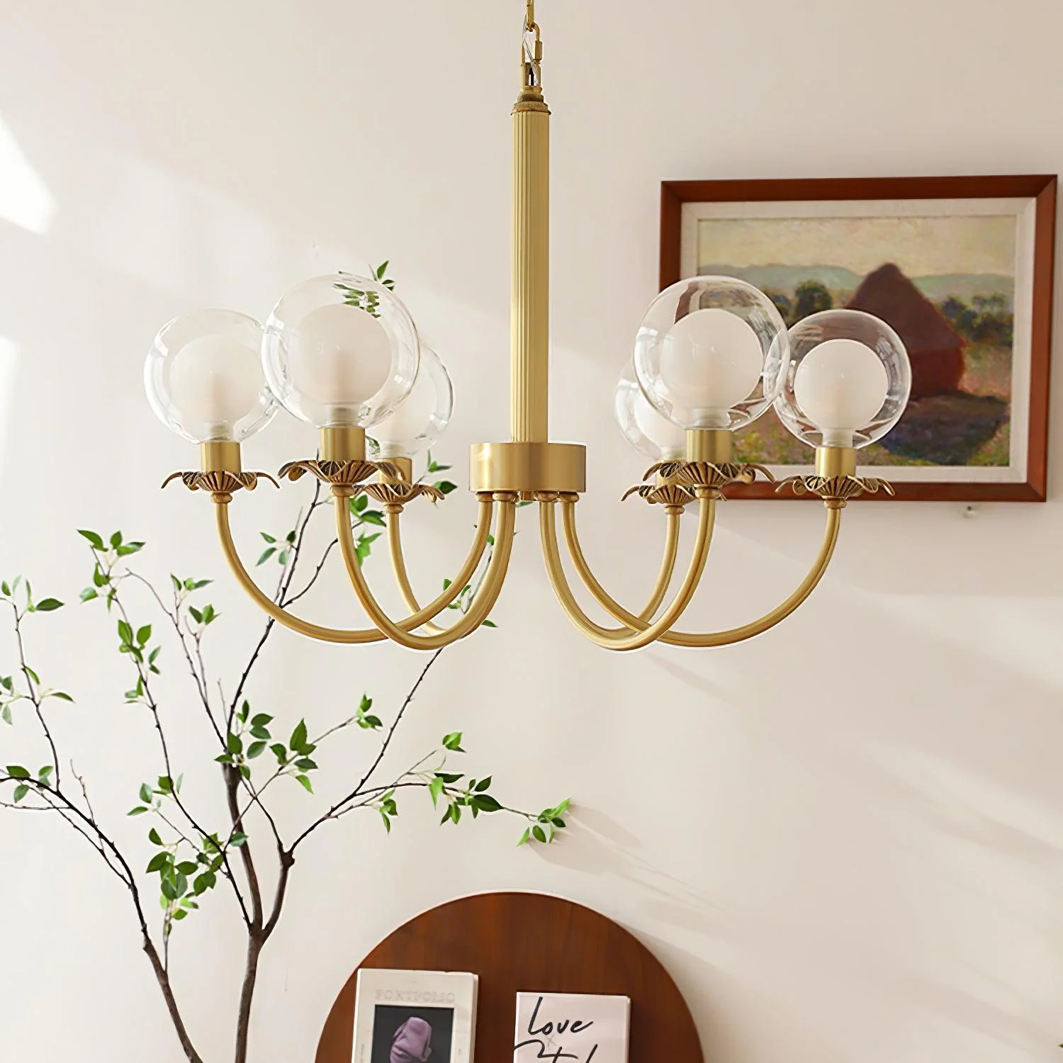Aureate Radiance Glass Chandelier - Image 23
