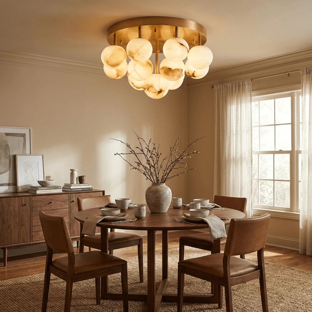 Aurelia Alabaster Globe Ceiling Light - Image 3